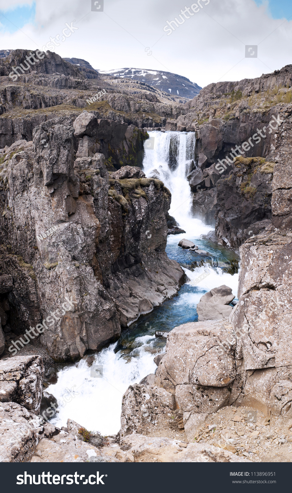 One Of Many Fossa River Falls Iceland Stock Photo 113896951 Shutterstock