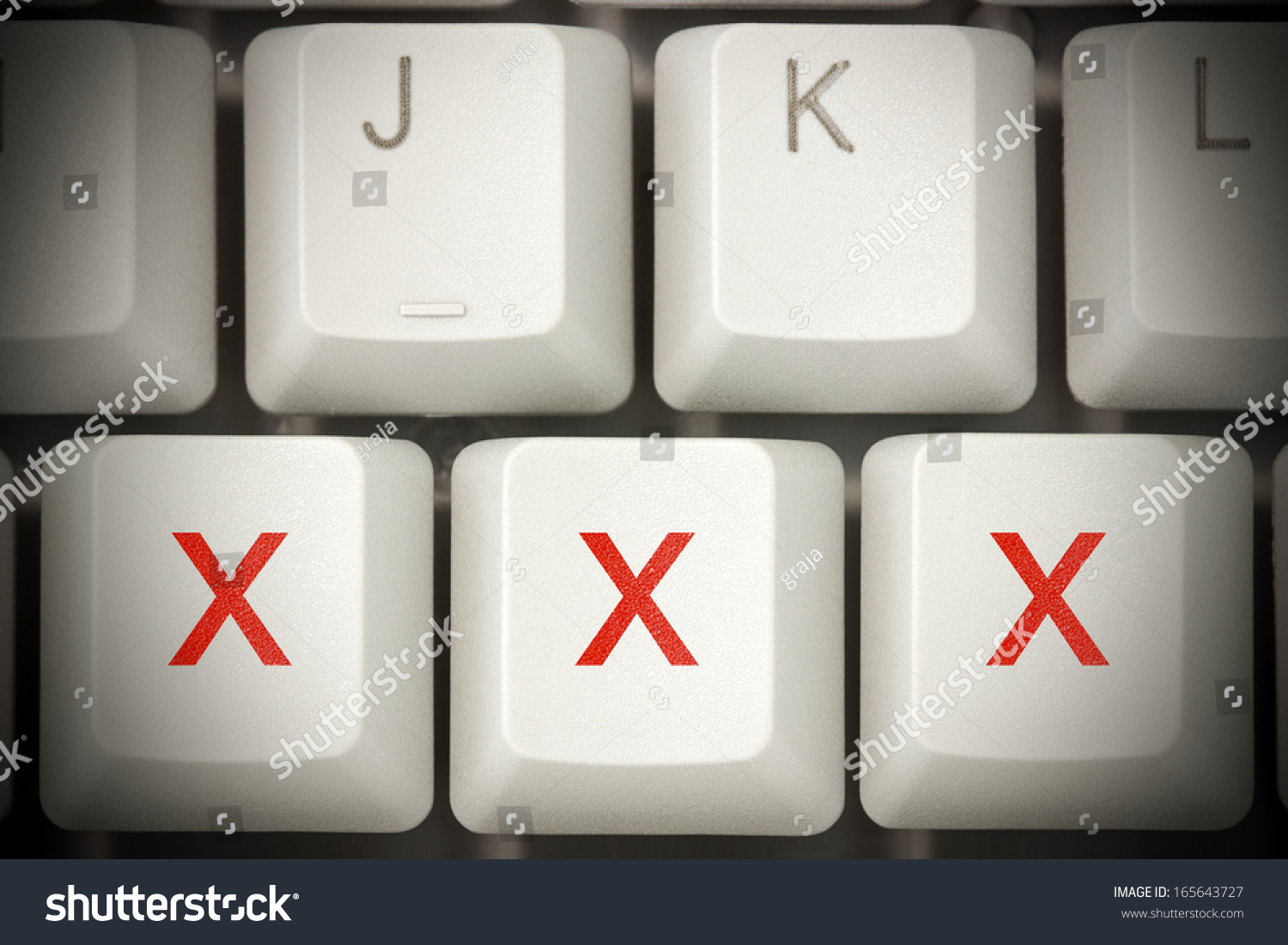 Online Porn Concept. Xxx Buttons On The Computer Keyboard Stock ...