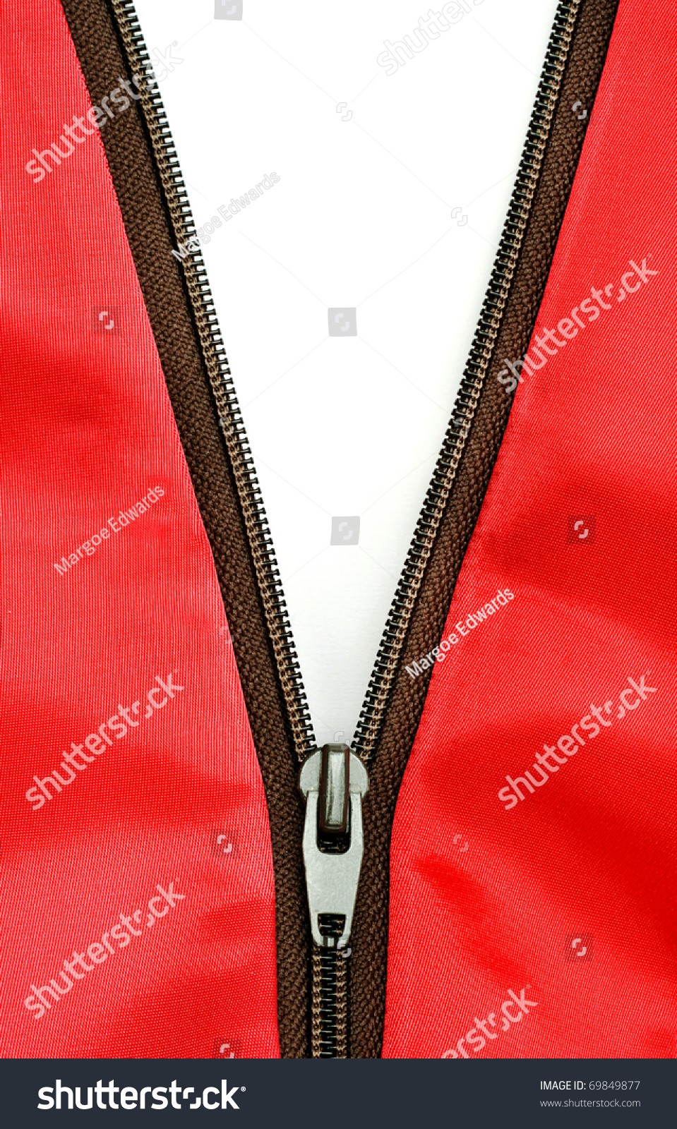 Open Zipper On White Background Stock Photo 69849877 : Shutterstock