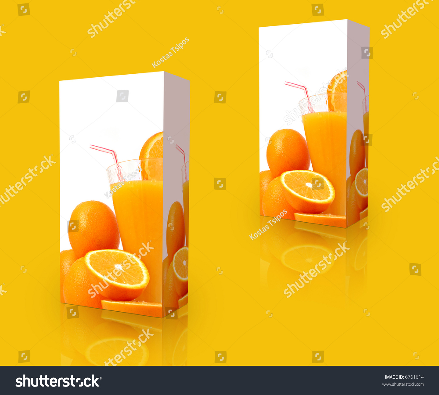 Orange Juice Boxes Stock Photo 6761614 Shutterstock