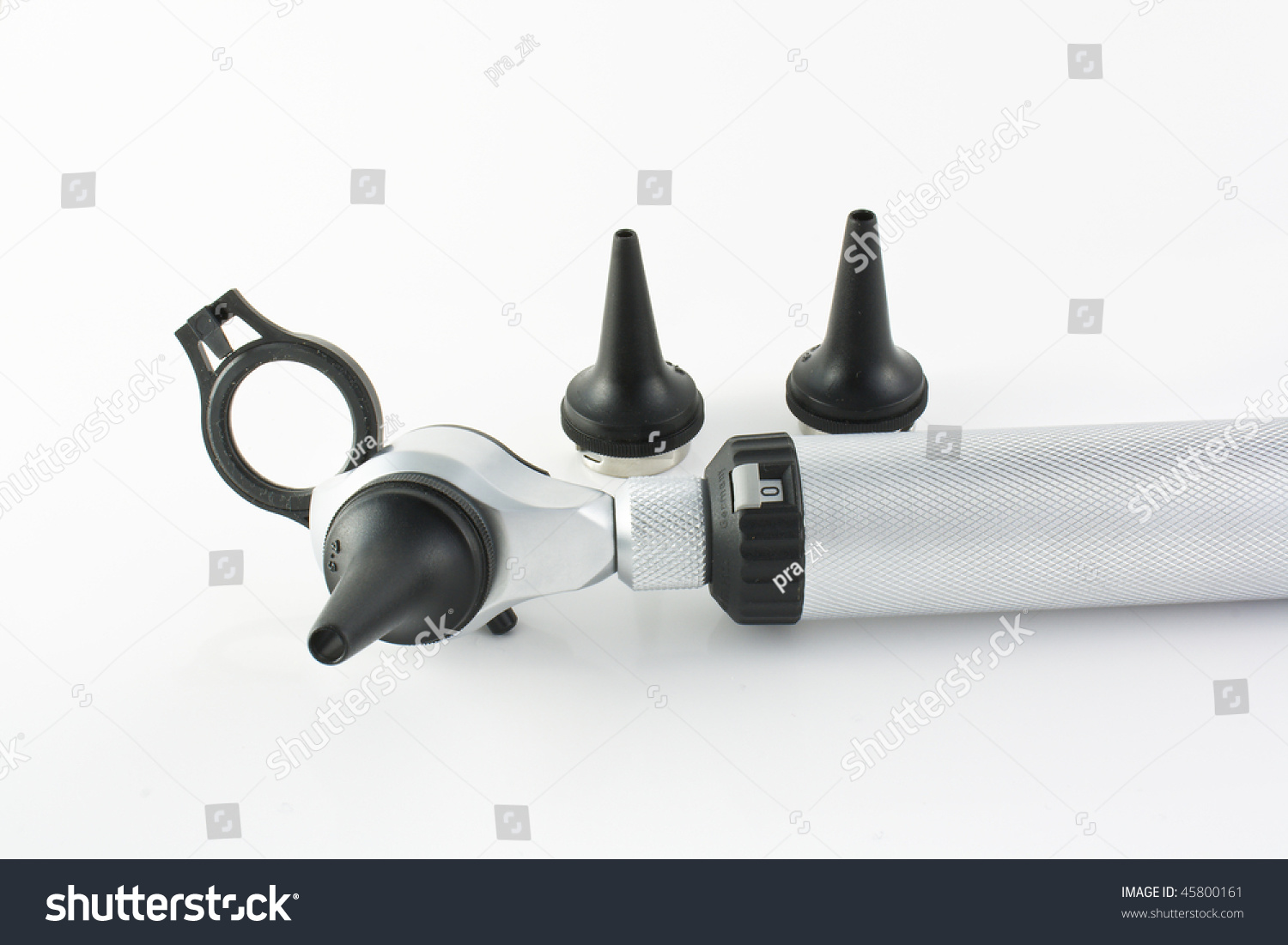 Otoscope Otoscopic Cones Ear Examination Over Stock Photo 45800161