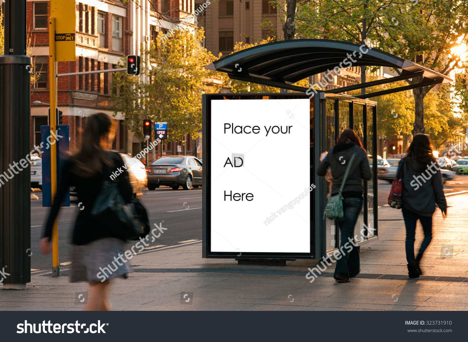 Outdoor Advertising Bus Shelter Stock Photo 323731910 Shutterstock