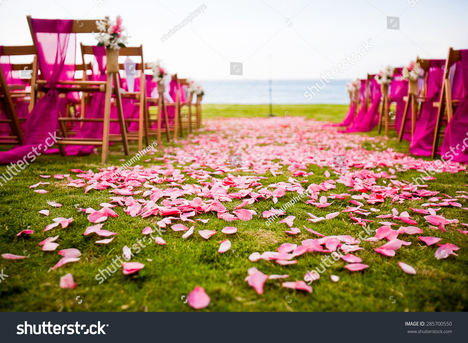 Outdoor wedding aisle at a destination wedding Outdoor wedding aisle at a destination wedding