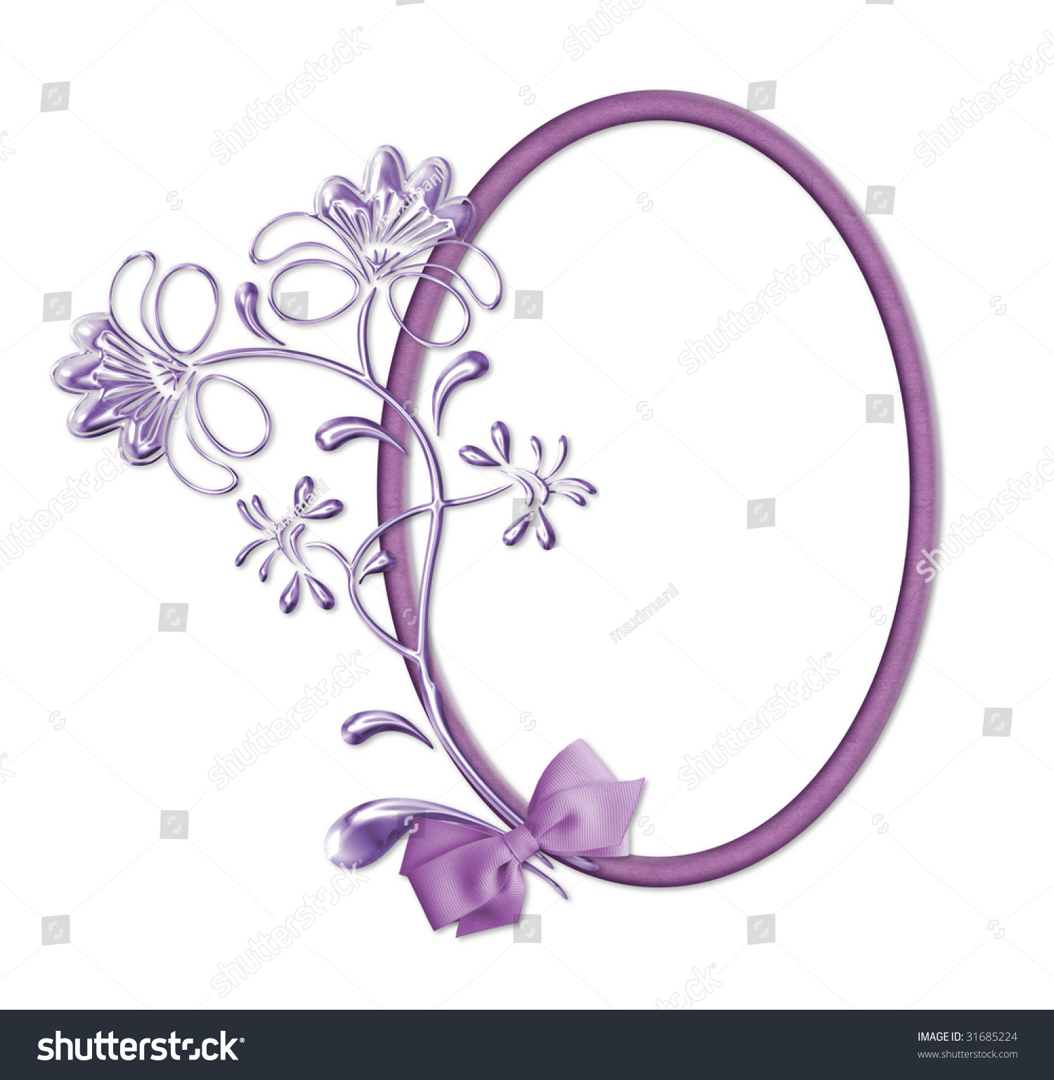 Oval Swirl Frame Stock Photo 31685224 Shutterstock