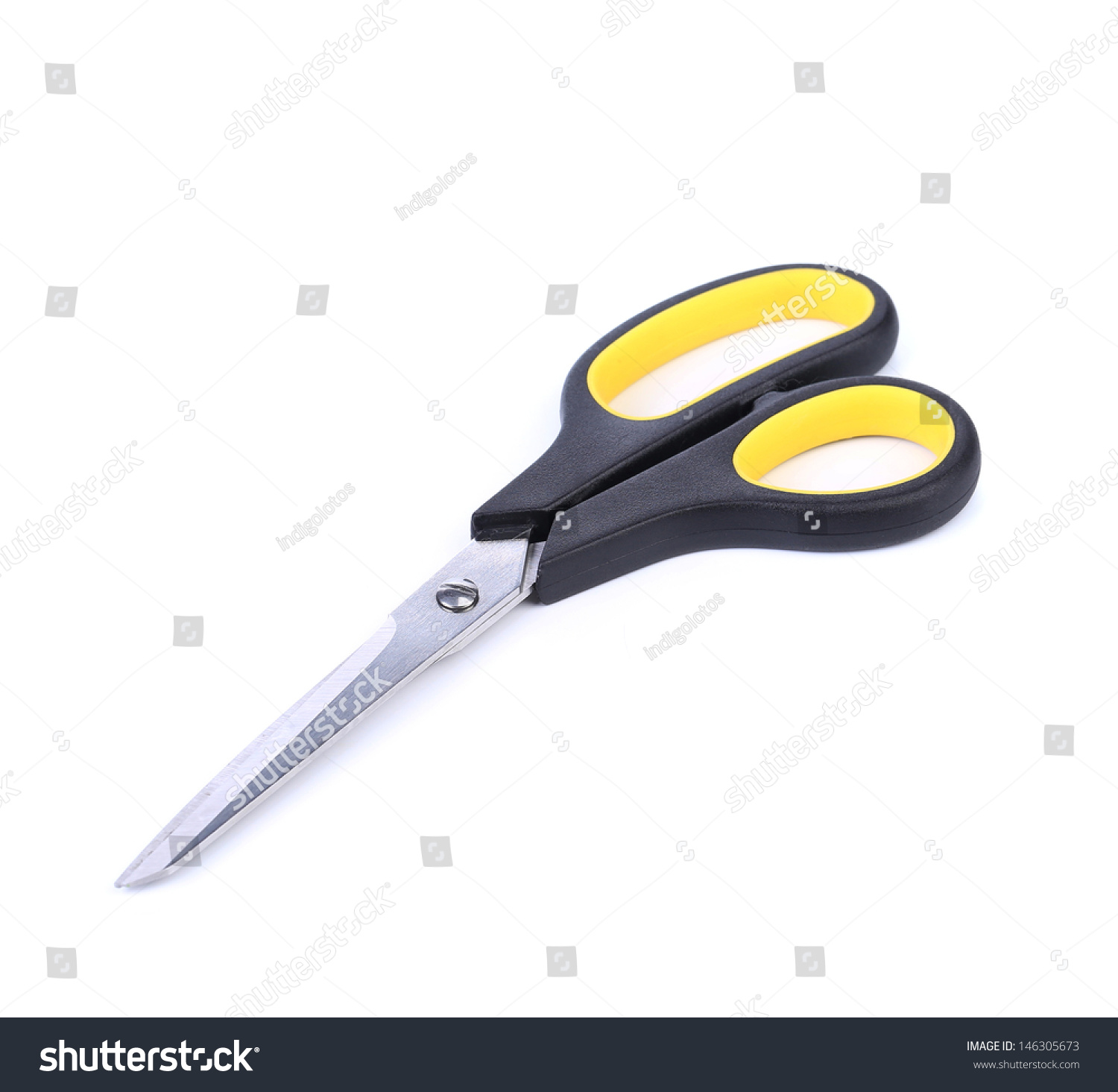 Pair Of Scissors Isolated On A White Background Stock Photo 146305673 