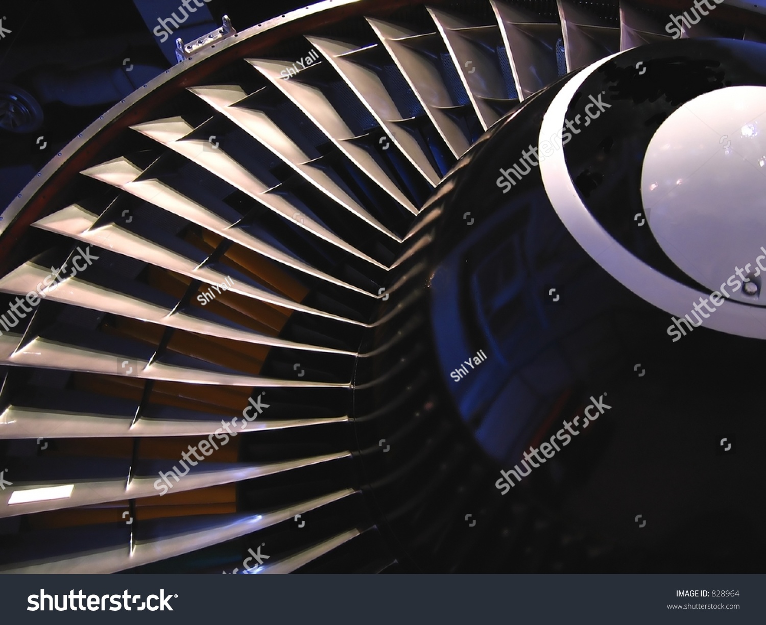 Partial View Jet Engine This Turbofan Stock Photo 828964 - Shutterstock