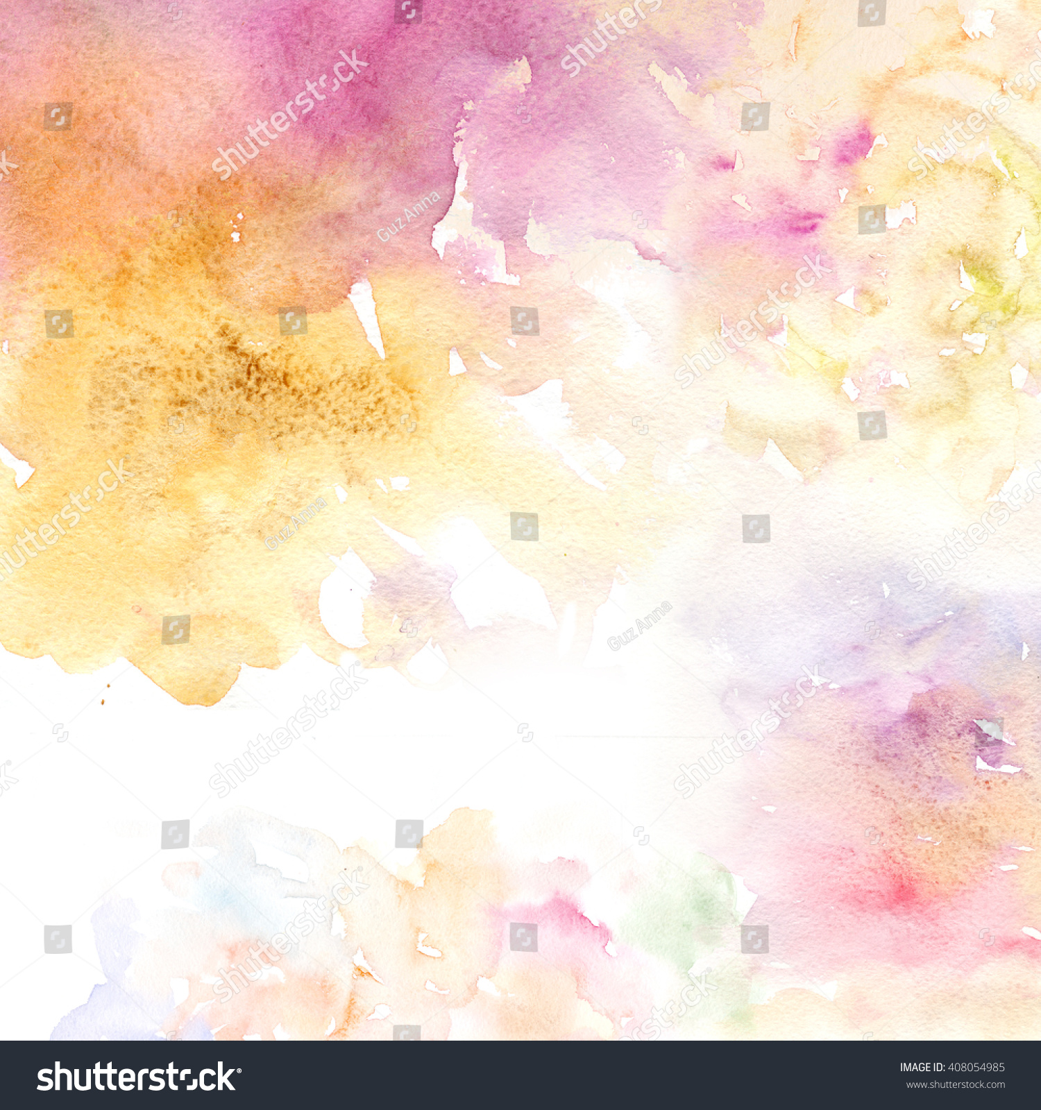 Pastel Watercolor Background Stock Photo 408054985 : Shutterstock