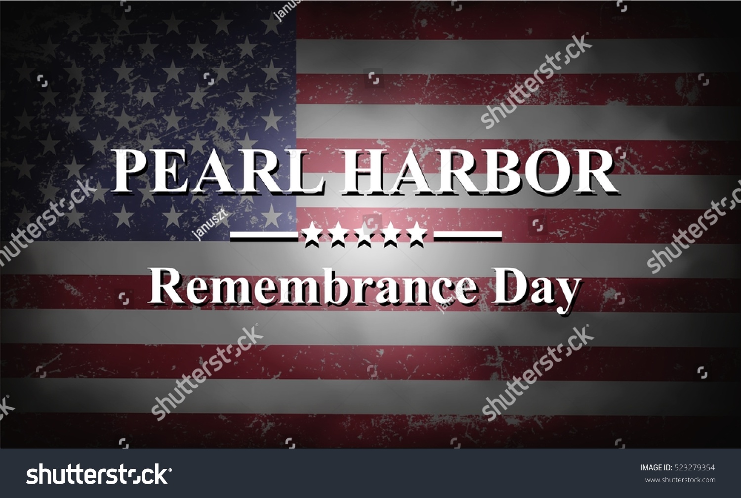 Pearl Harbor Remembrance Background Stock Photo 523279354 : Shutterstock