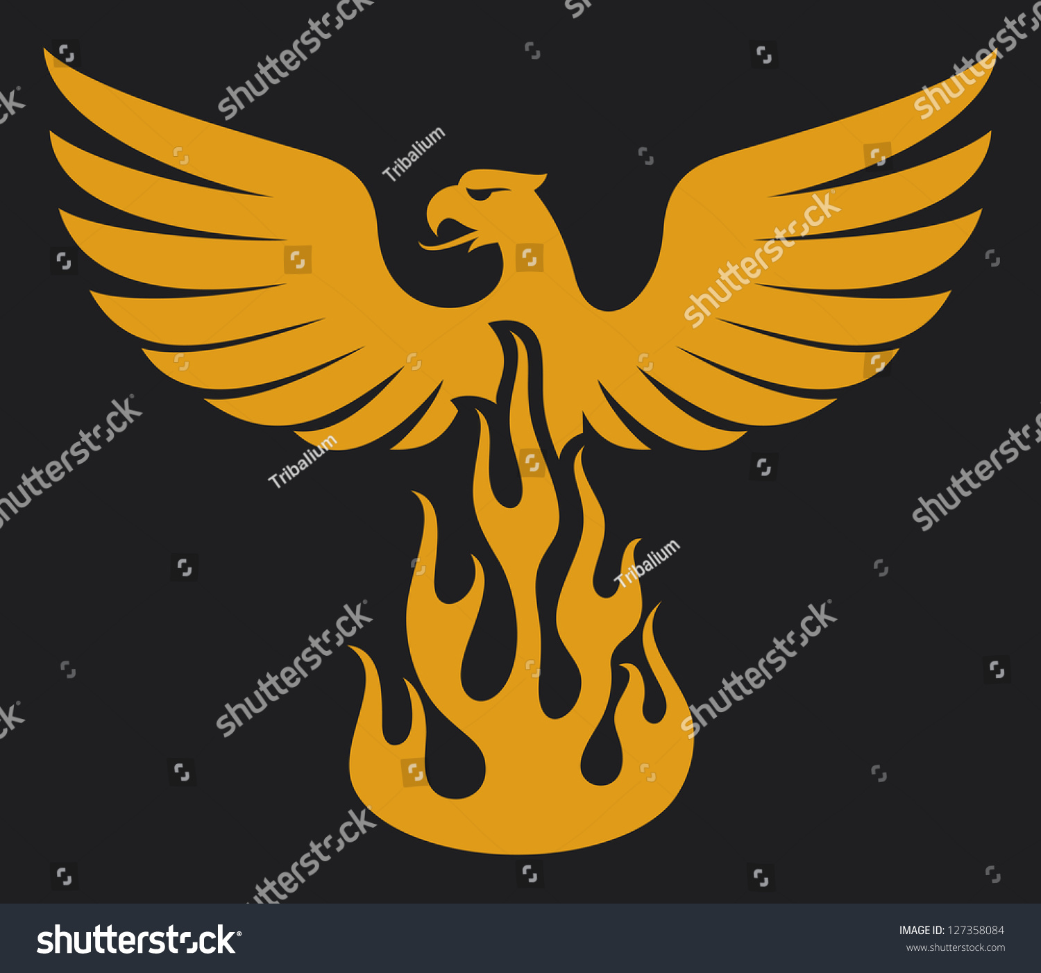 Phoenix Bird Stock Photo 127358084 : Shutterstock