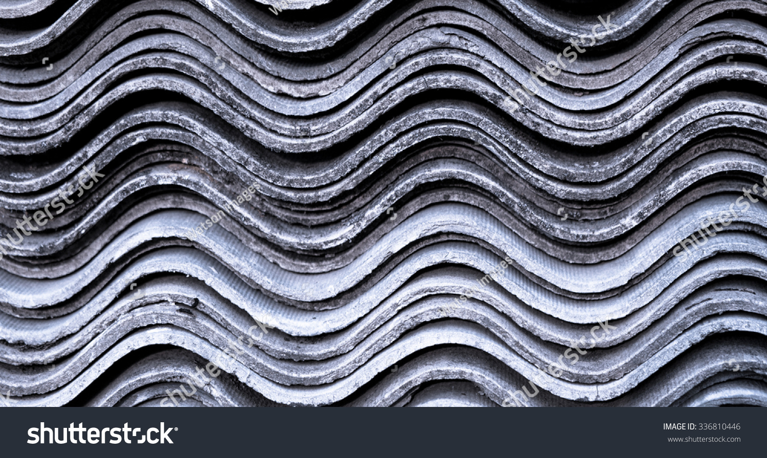 Photo Corrugated Asbestos Board Stock Photo 336810446 - Shutterstock