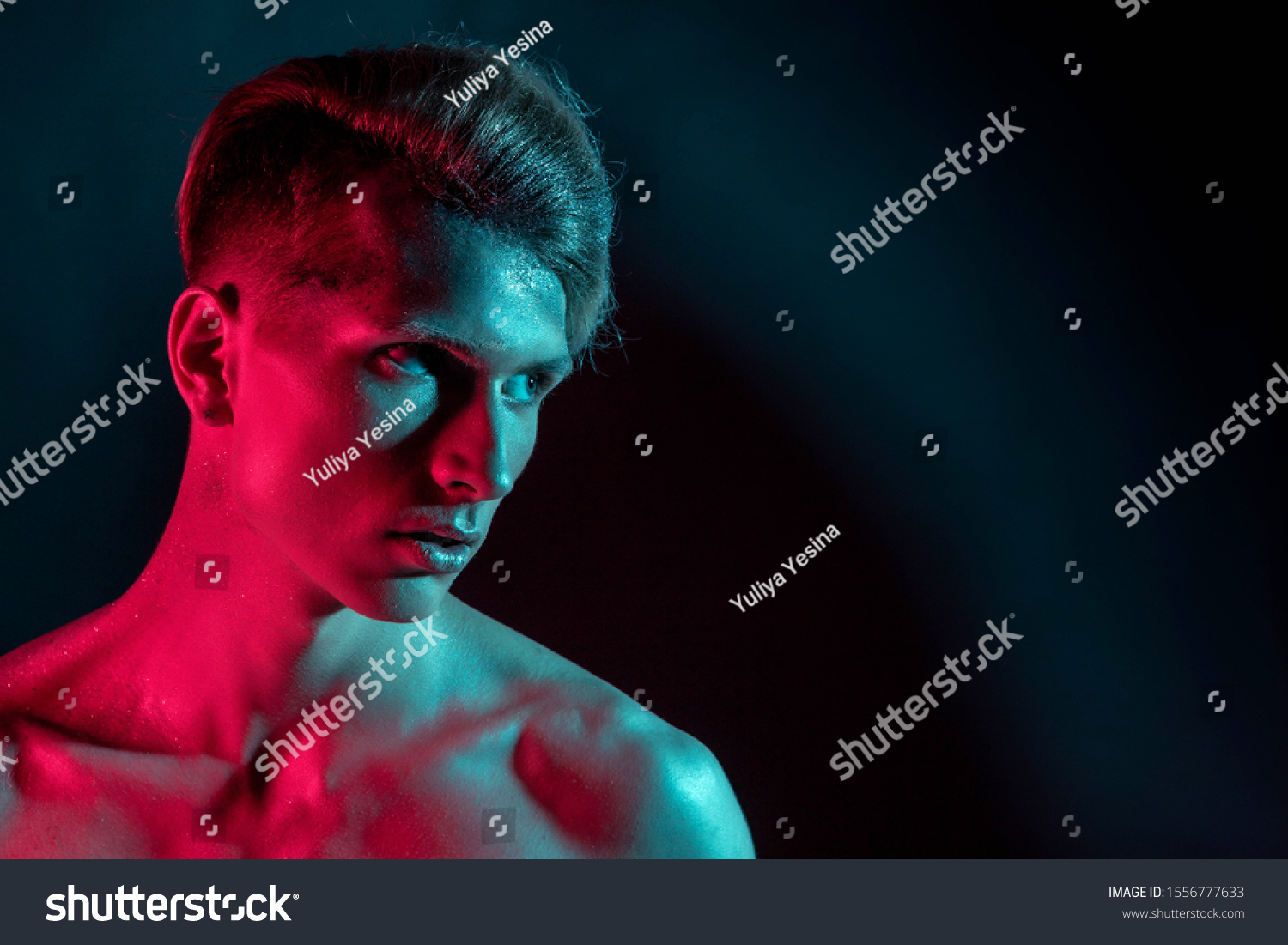 Photo Handsome Pumped Guy Naked Torsos Stock Photo Edit Now 1556777633