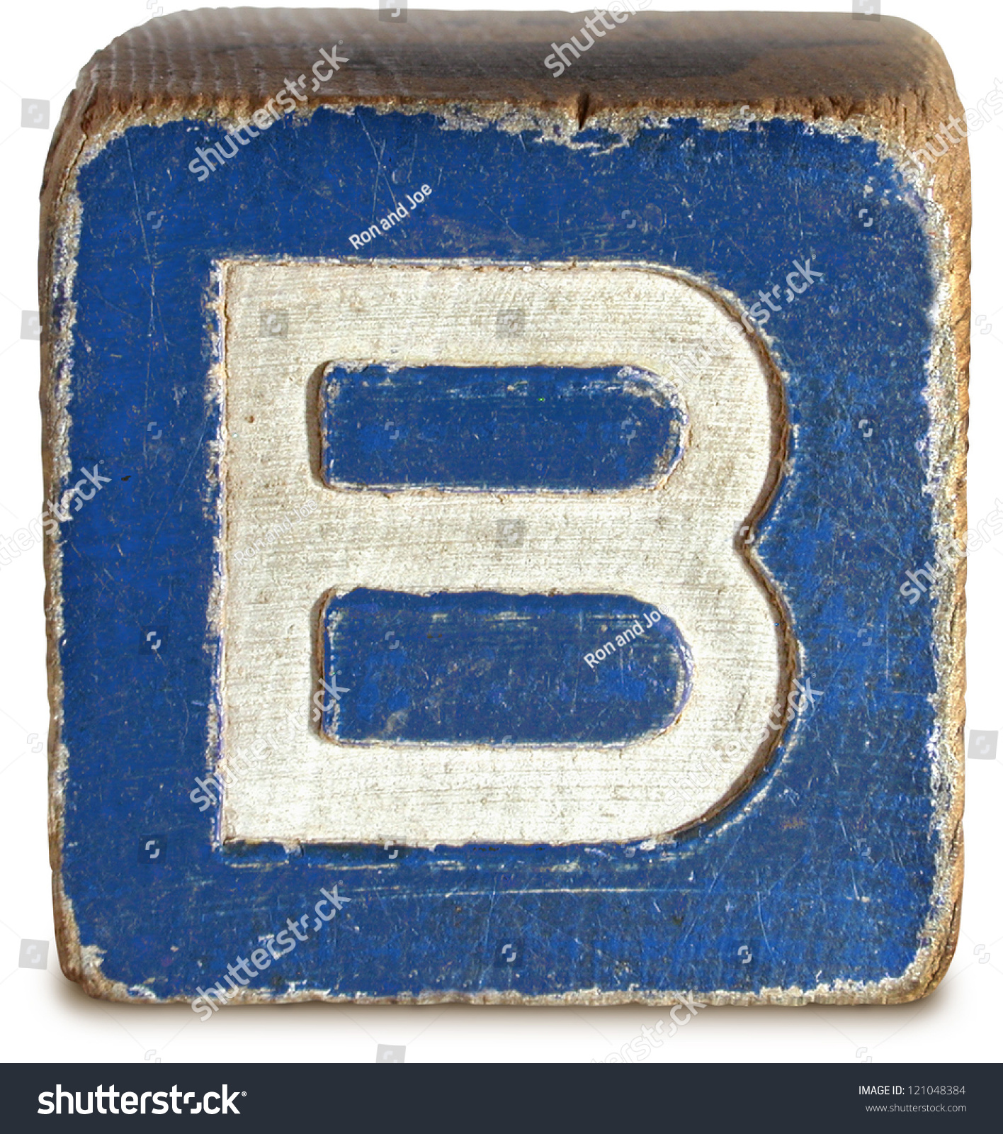 Photograph Of Wooden Block Letter B Stock Photo 121048384 : Shutterstock