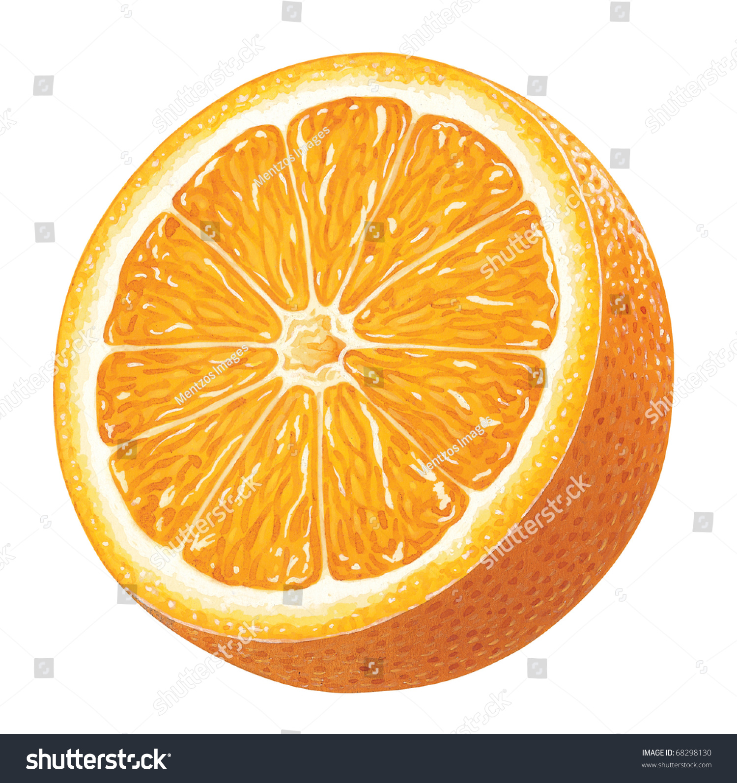 Piece Of Orange Stock Photo 68298130 : Shutterstock