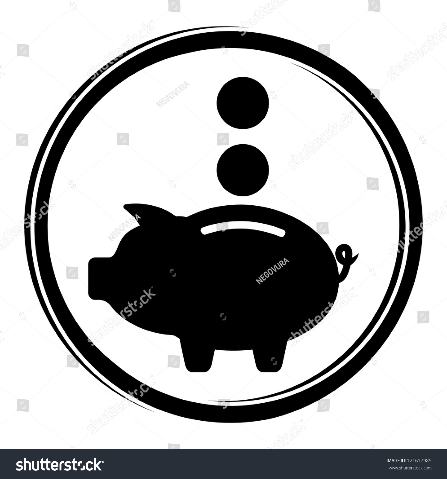 Piggy Bank Icon Stock Illustration 121617985 - Shutterstock