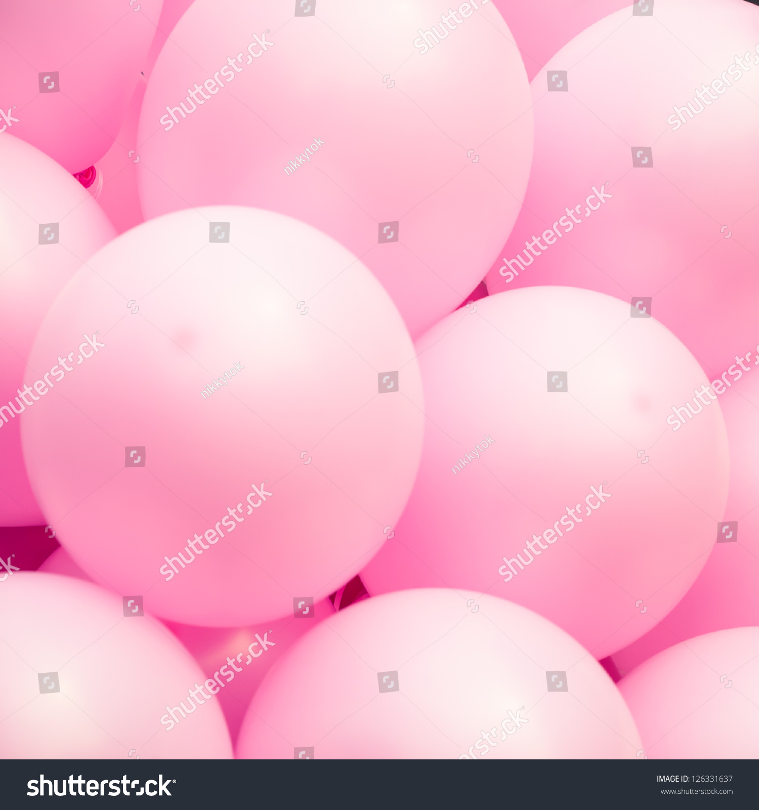 Pink Balloons Background Stock Photo 126331637 : Shutterstock