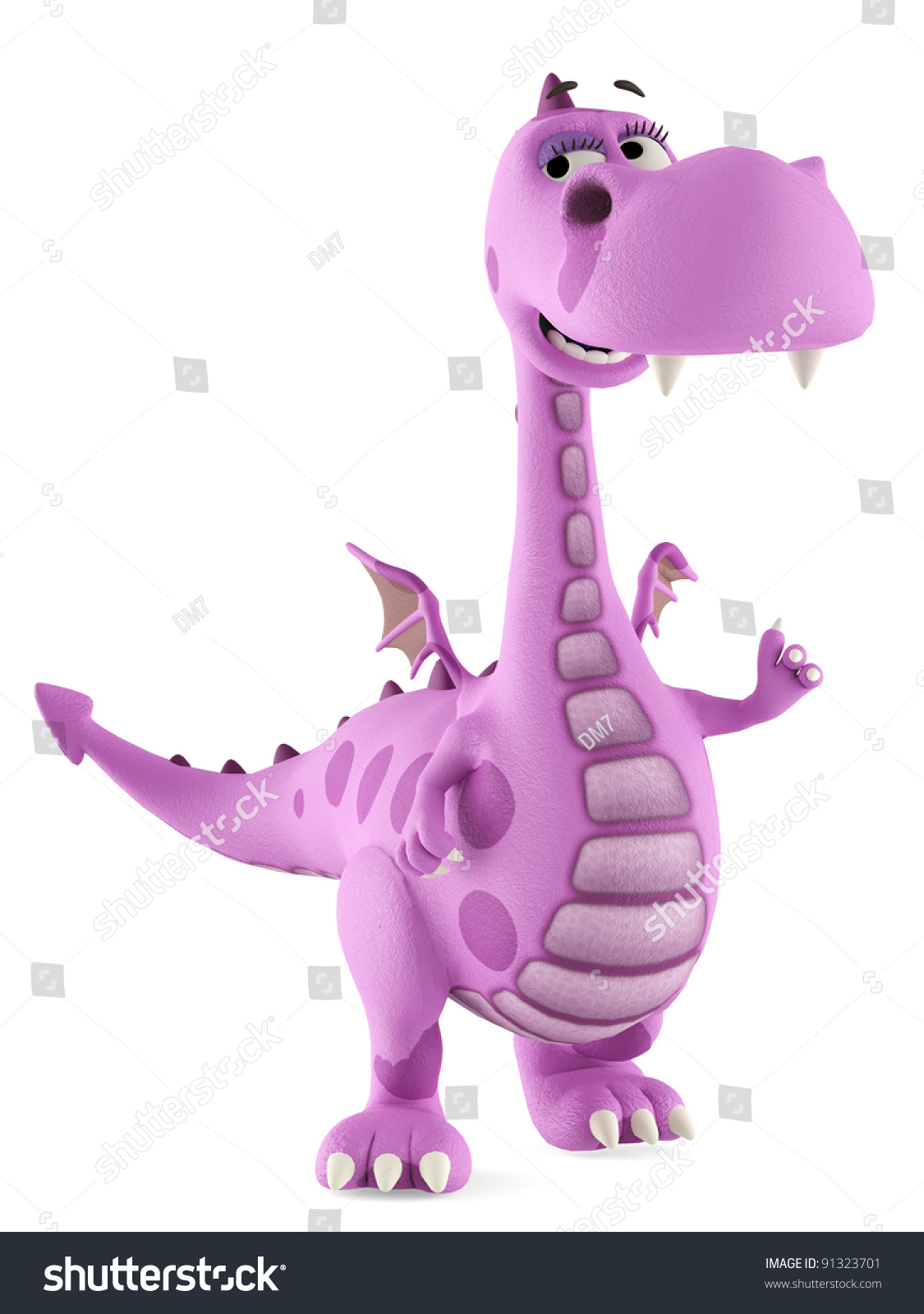 cute pink dino