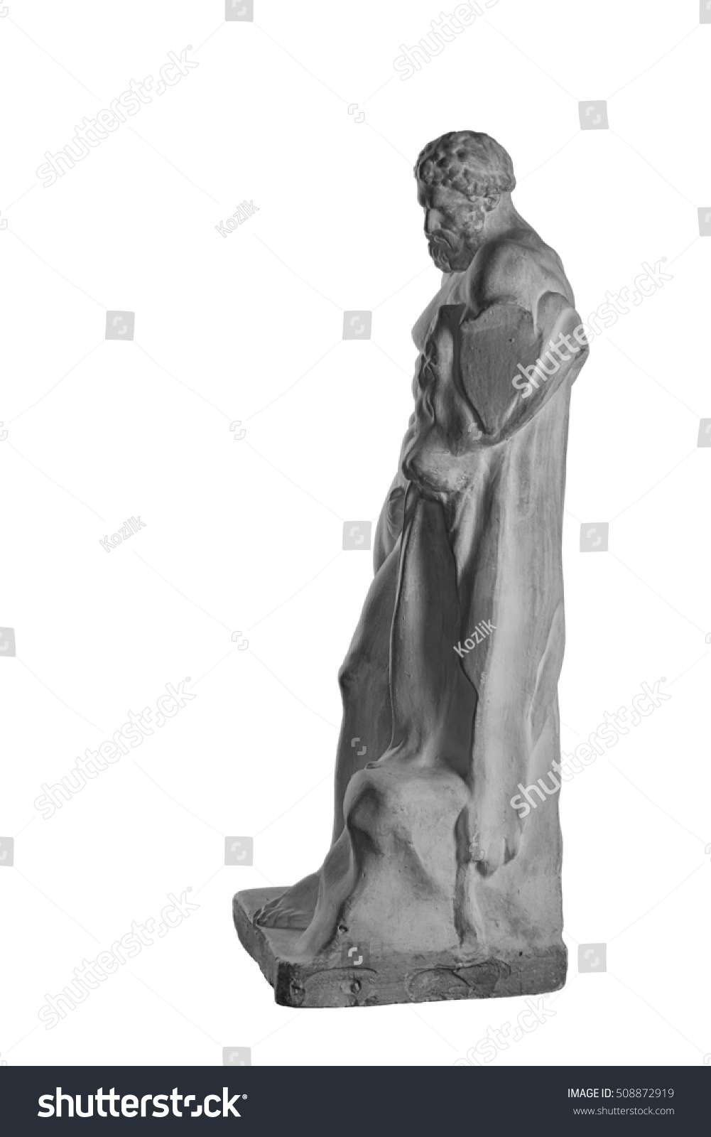 Plaster Statue Hercules Naked Man Stock Photo Edit Now 508872919