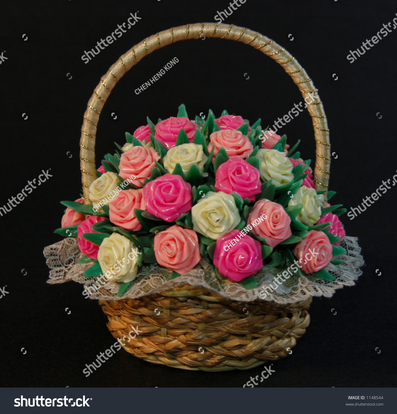 Plastic Flowers Made Drinking Straws Stock Photo 1148544 Shutterstock