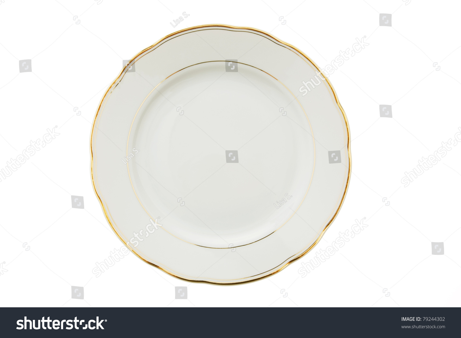 Plate. Place Setting For A Dinner In The Restaurant. Stock Photo