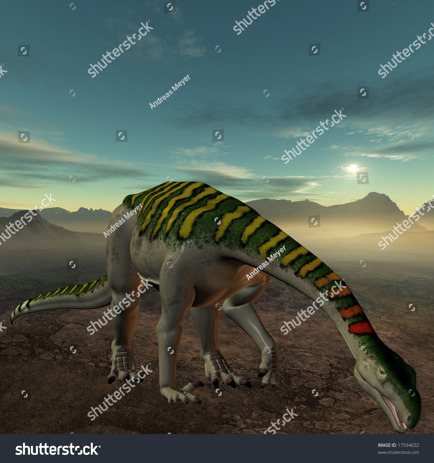 dinosaur with plated head