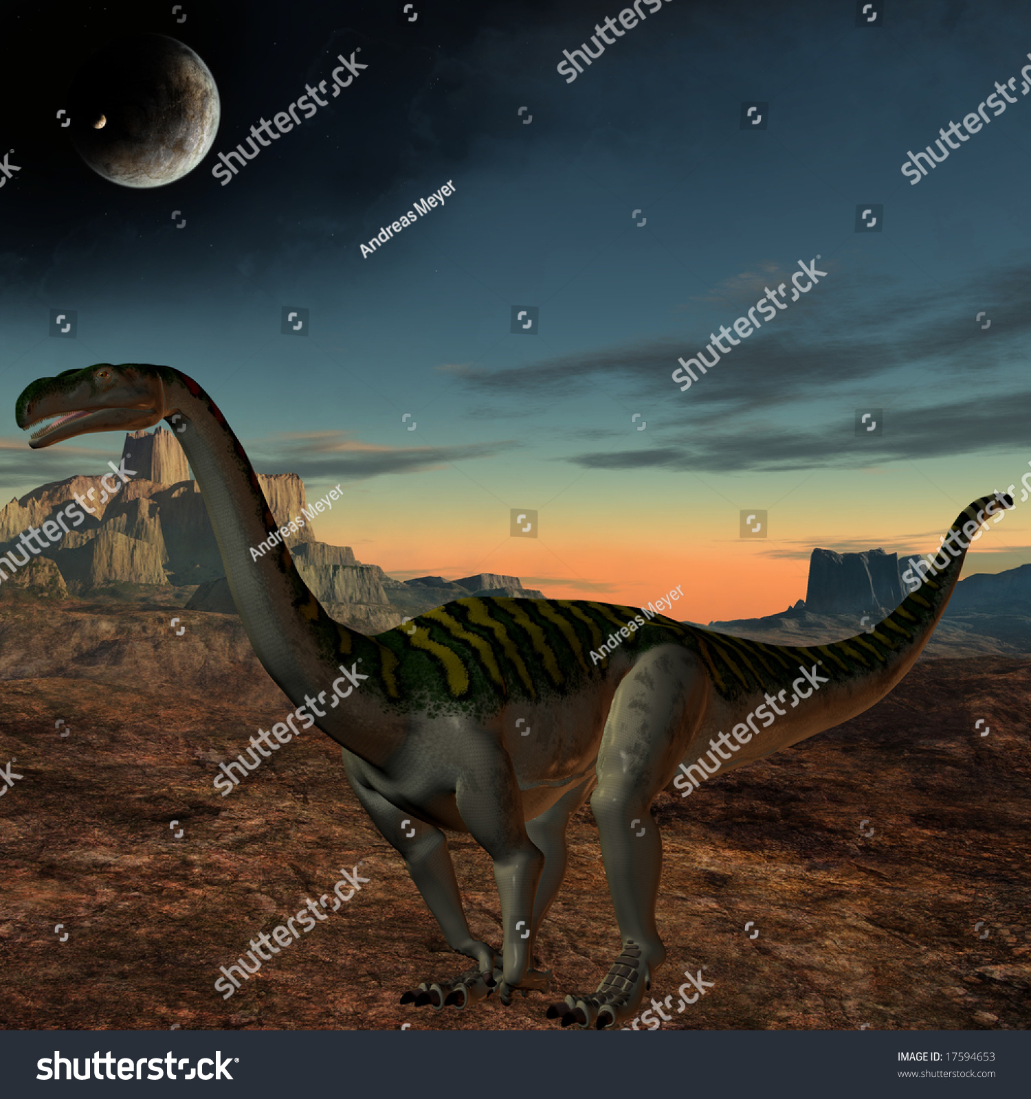 dinosaur with plated head