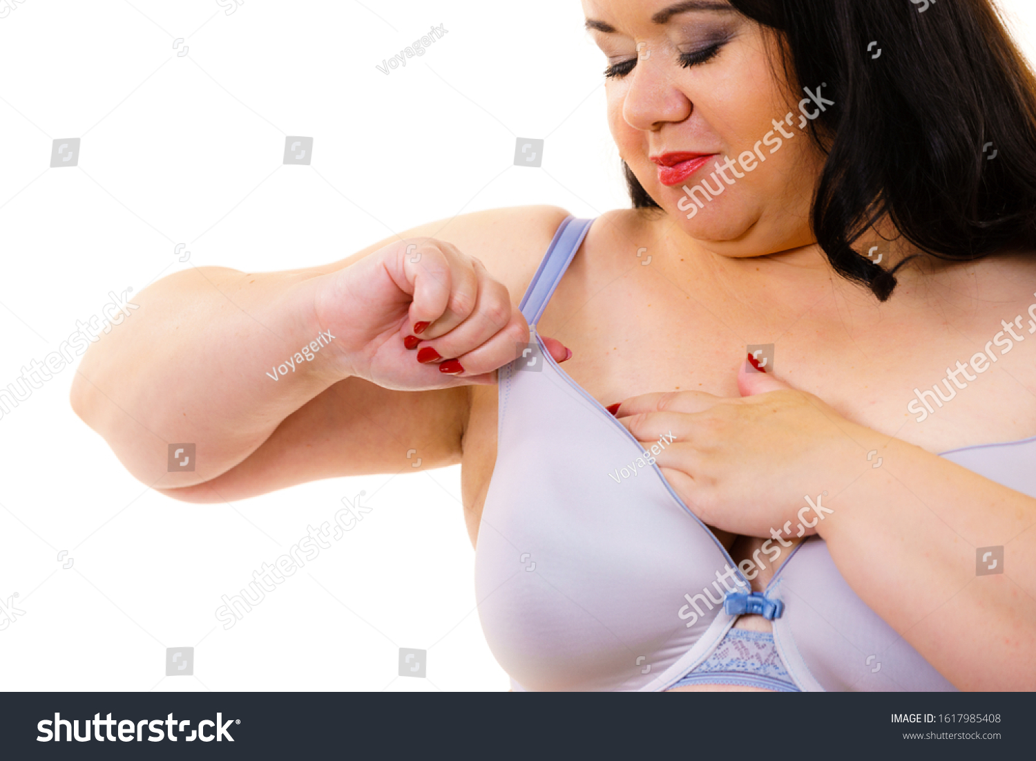 Plus Size Fat Mature Woman Wearing Stock Photo 1617985408 Shutterstock