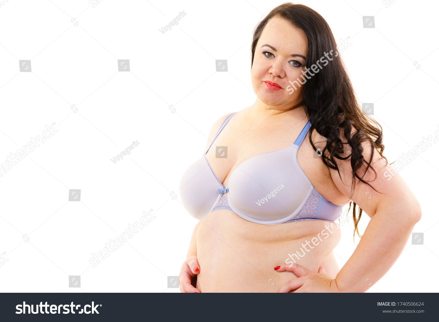 Plus Size Fat Mature Woman Wearing Stock Photo Shutterstock