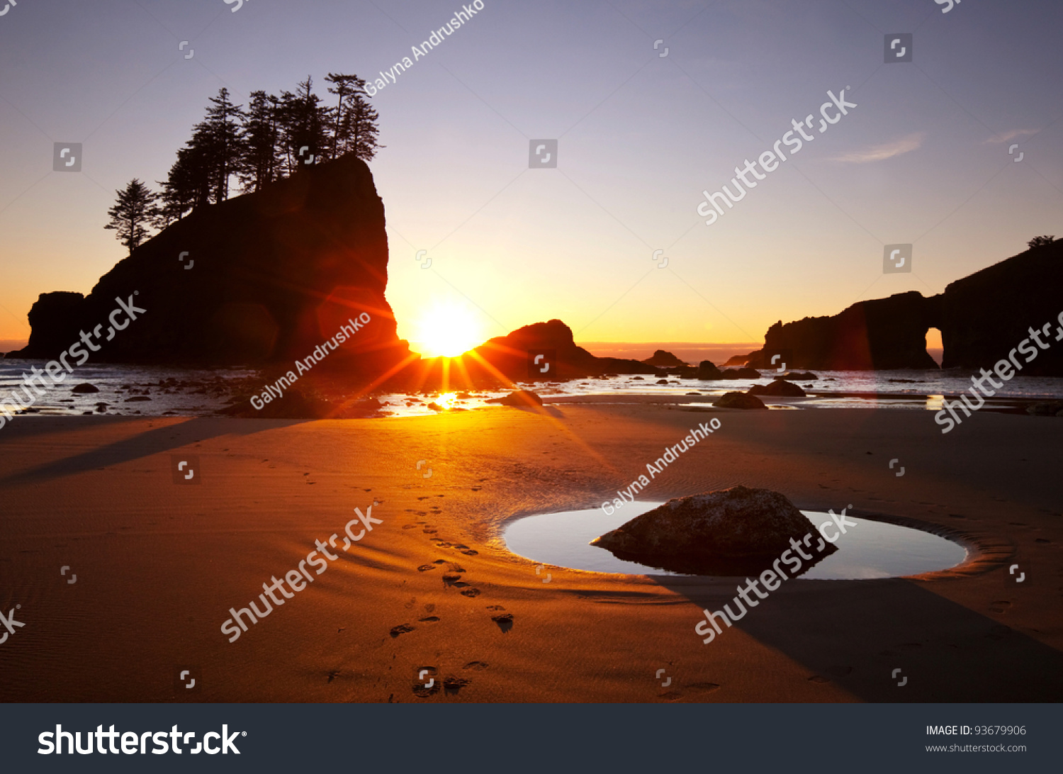 Point Of Arches Olympic National Park Washington State Stock Photo