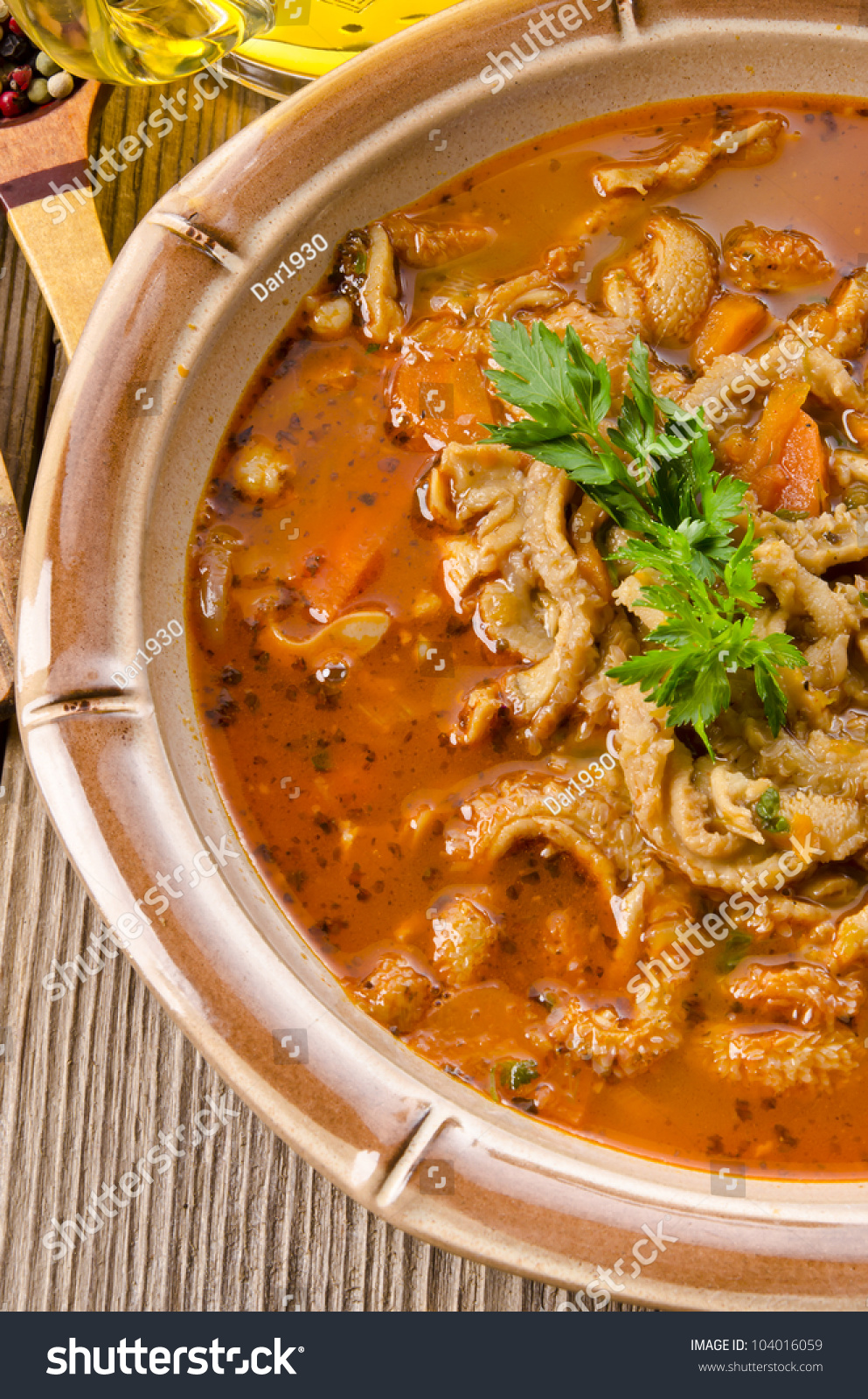 Polish Traditional Tripe Soup Stock Photo 104016059 : Shutterstock