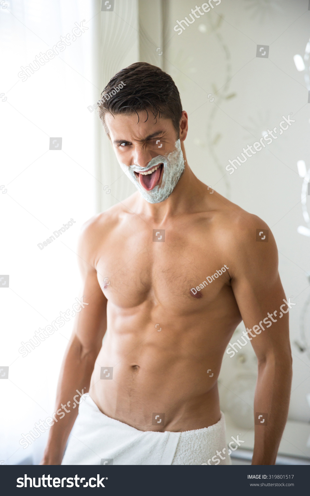 Photo De Stock Portrait D Un Dr Le D Homme Nu Avec Shutterstock