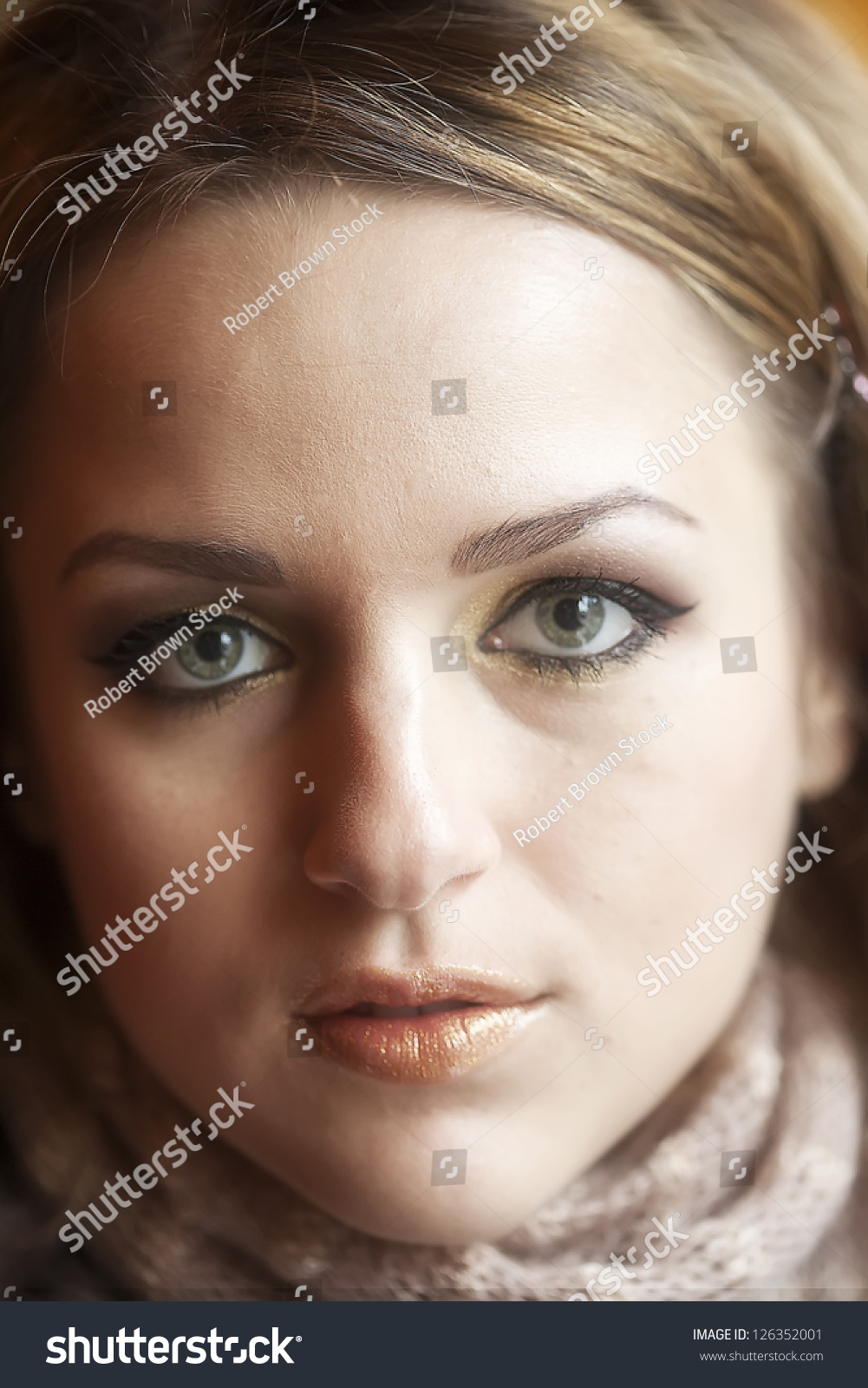 Portrait Of Staring Portrait Of A Staring Ahead Into The