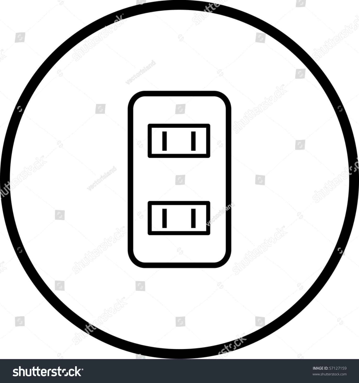 Power Outlets Symbol Stock Photo 57127159 Shutterstock