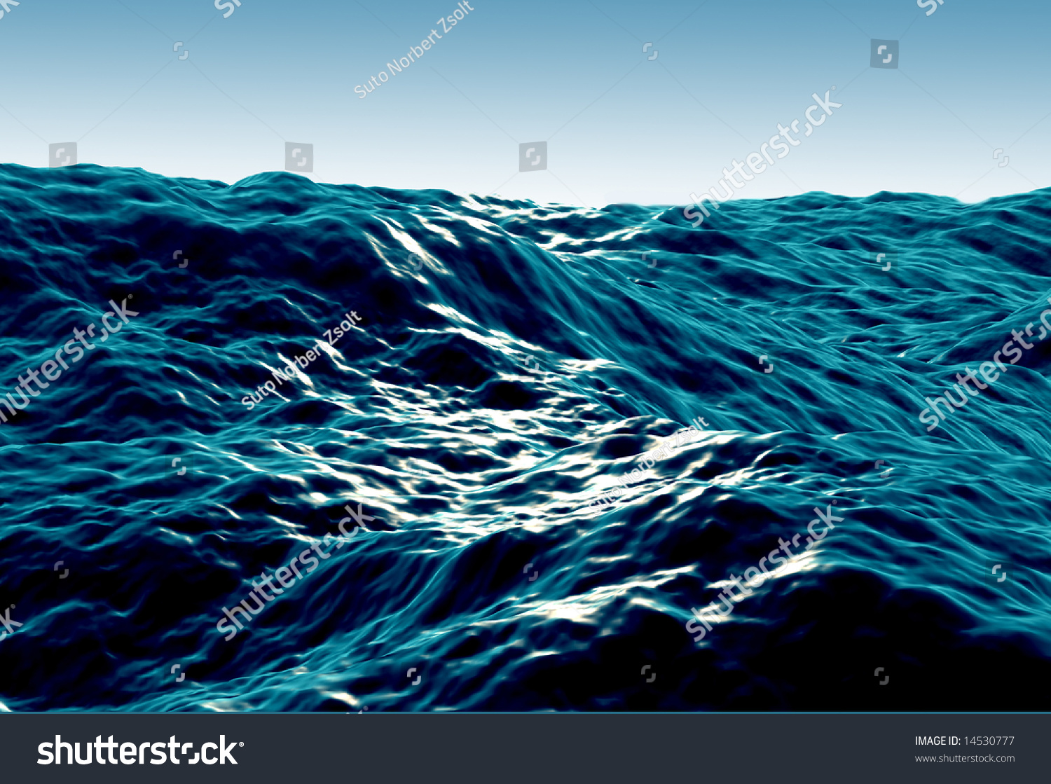 Powerful Ocean Waves High Resolution Image Stock Photo 14530777