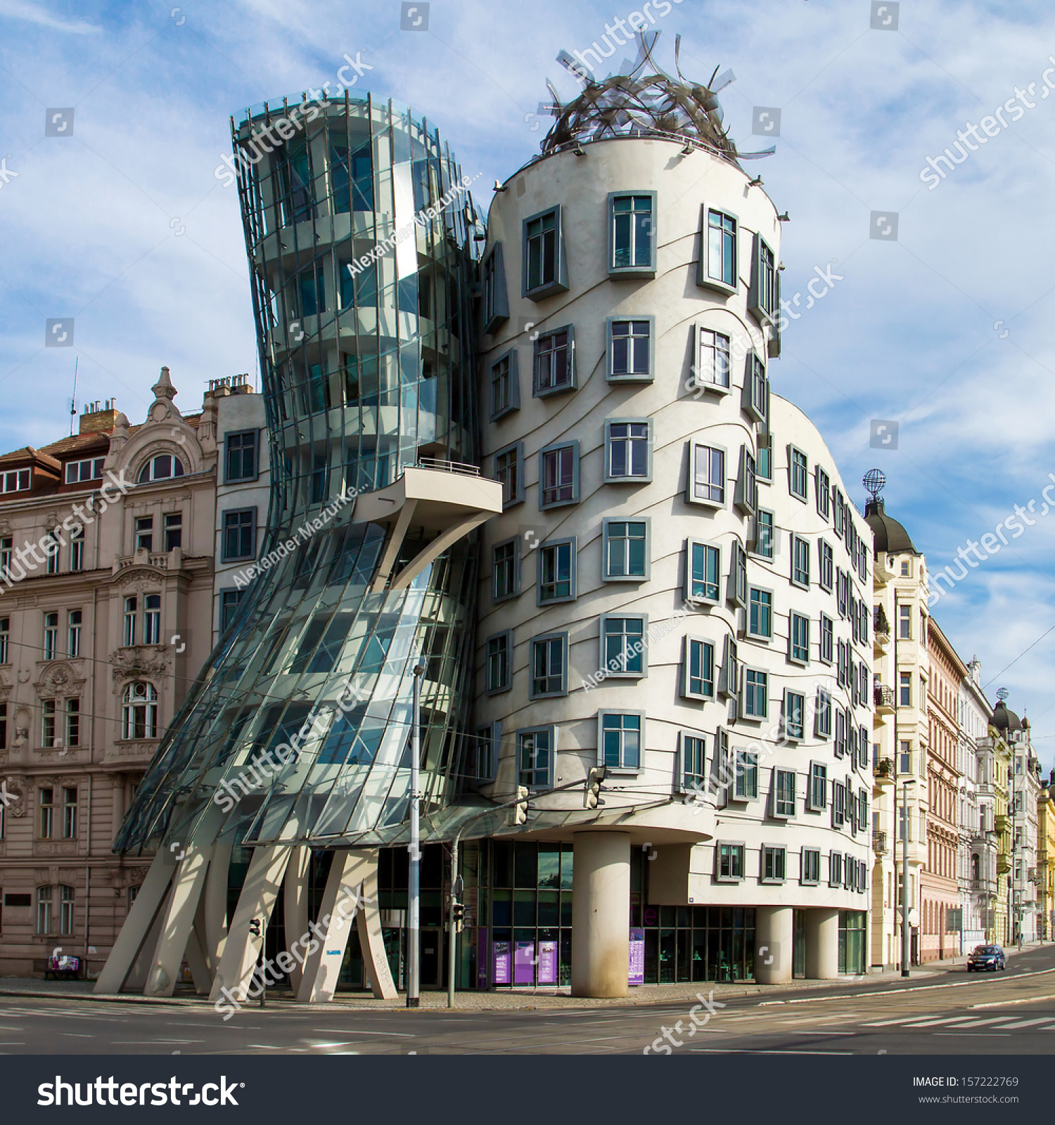 Prague - June 30: Modern Building, Also Known As The Dancing House ...