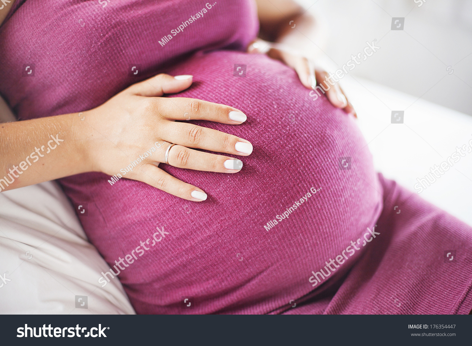 Pregnant Belly Closeup Stock Photo 176354447 Shutterstock