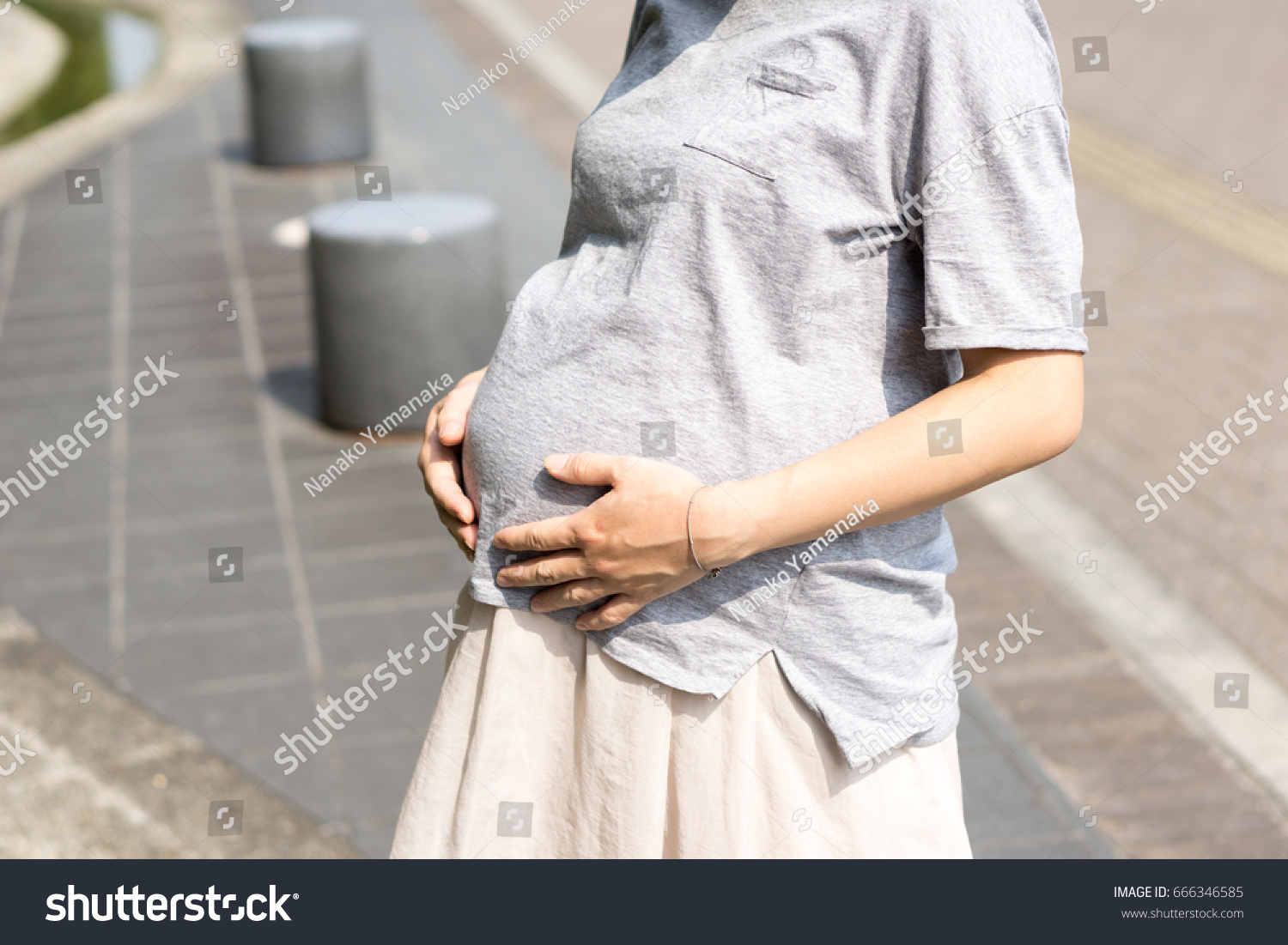 Pregnant Japanese Women Stock Photo Shutterstock