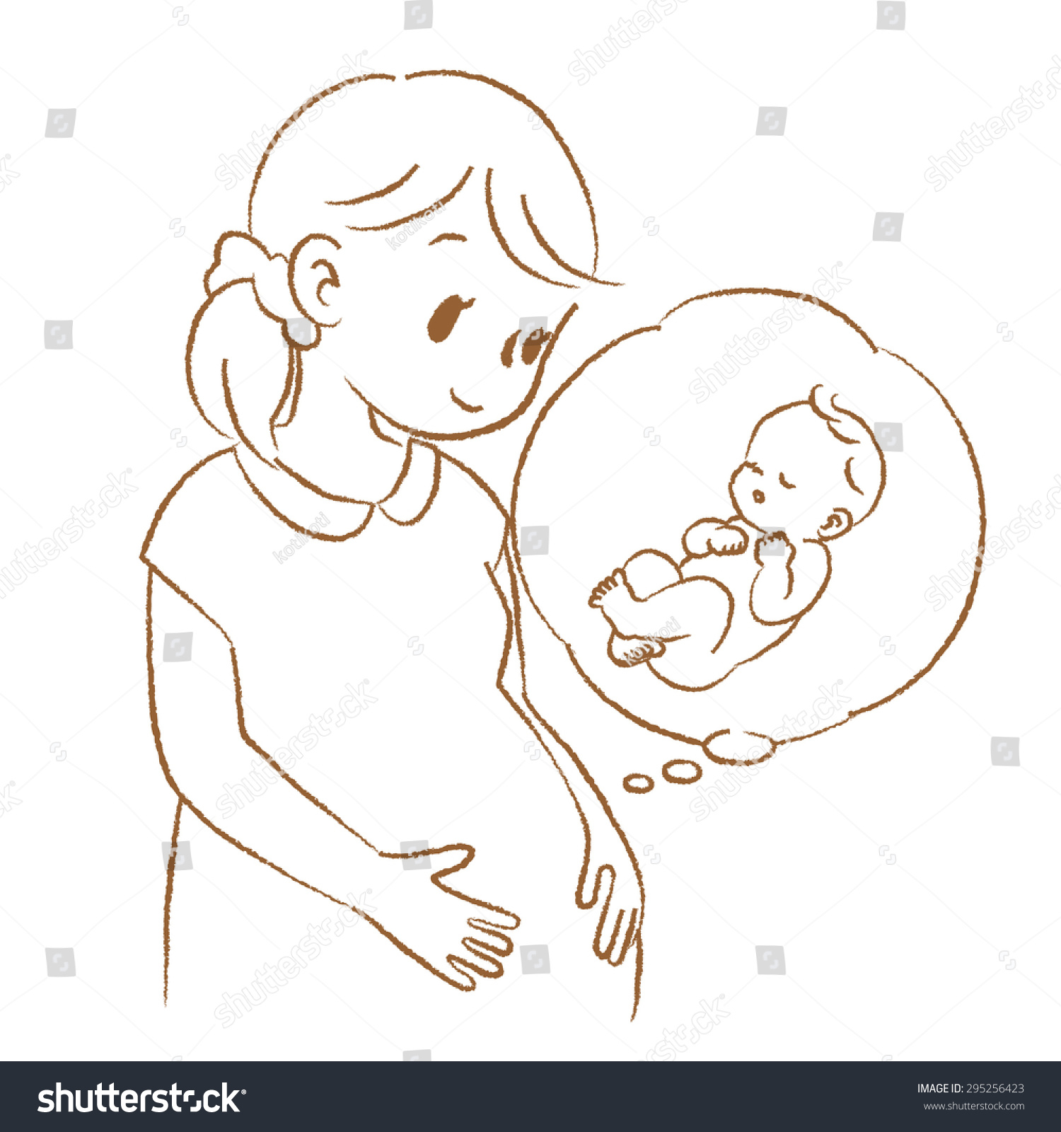 Drawing Of Pregnant Woman 91