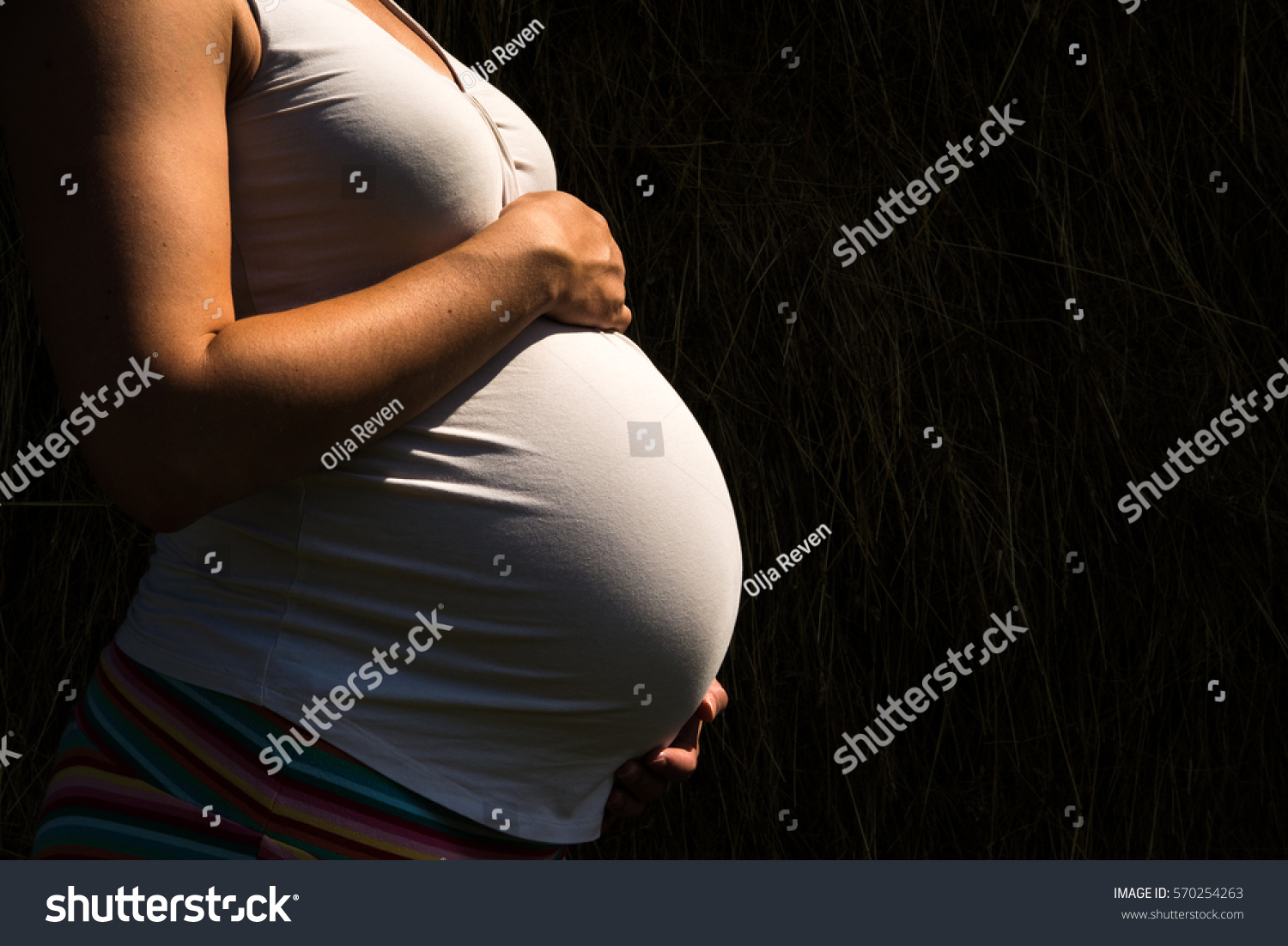 Pregnant Women Belly Stock Photo Edit Now 570254263