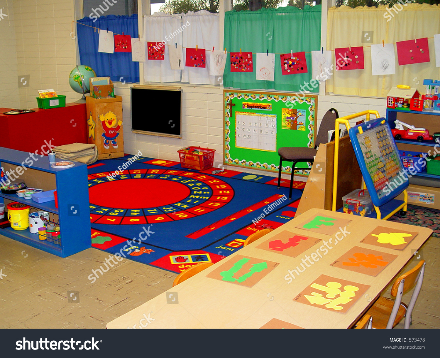 Preschool! Kindergarten Classroom! Stock Photo 573478 : Shutterstock