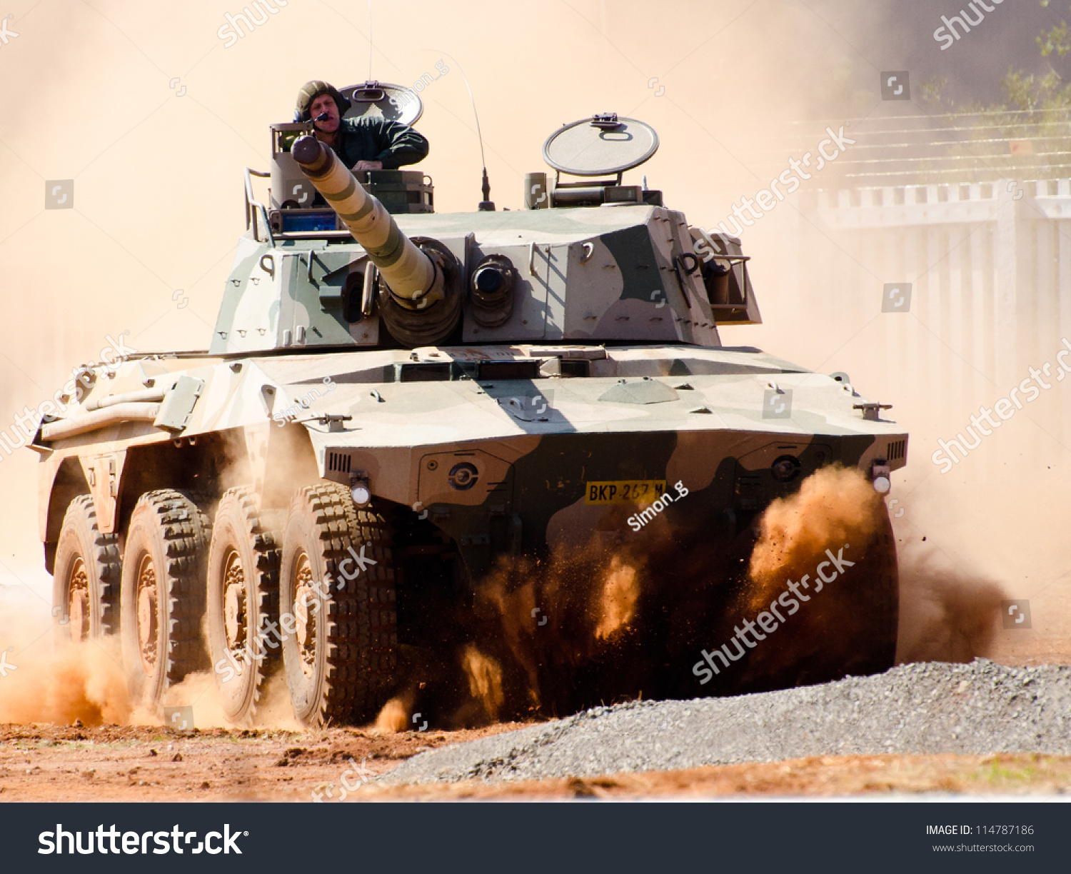 Pretoria, South Africa -Sept. 19: A Rooikat Armoured Fighting Vehicle ...