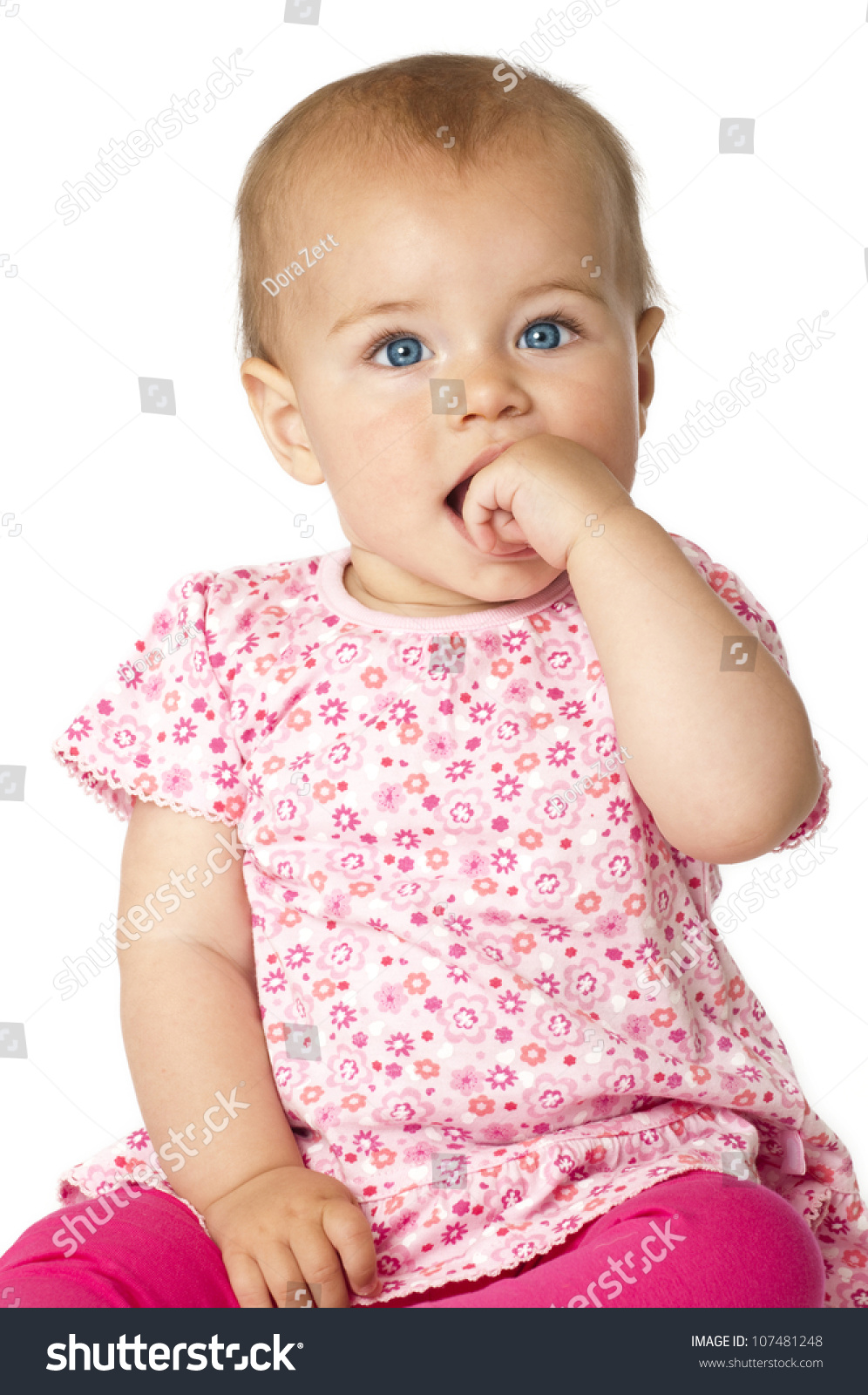 Pretty Baby In Pink Stock Photo 107481248 Shutterstock