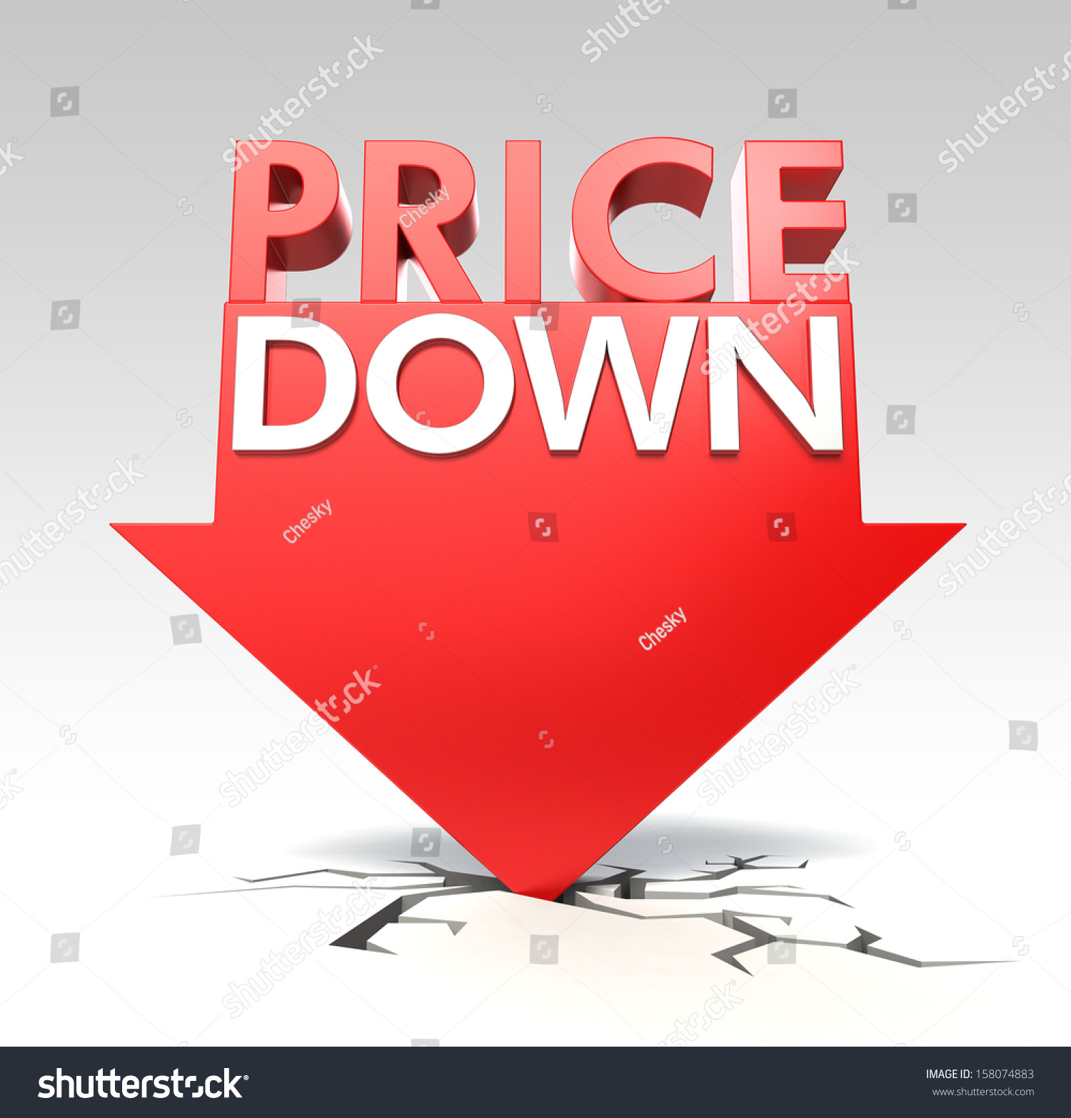 Price Down Concept Stock Illustration 158074883 Shutterstock