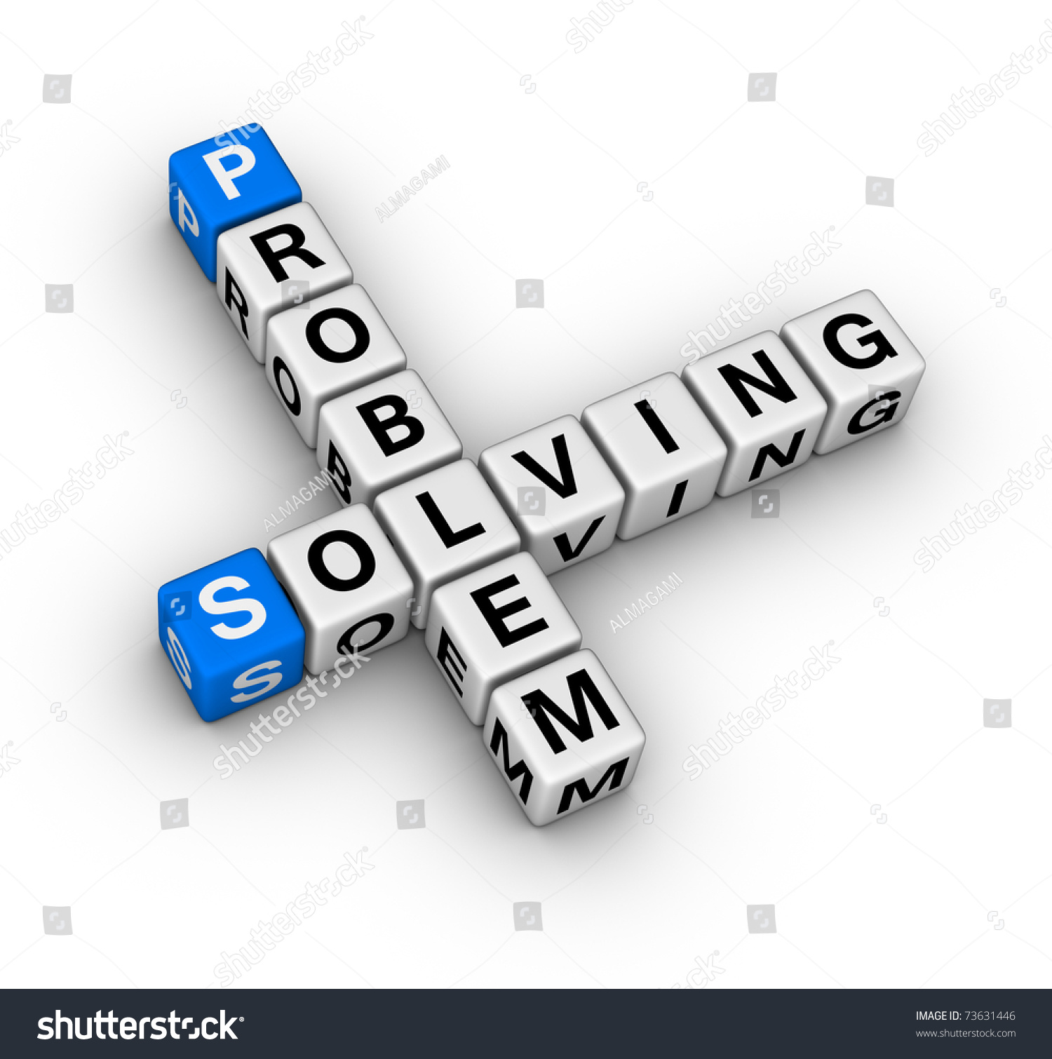 Problem Solving Crossword Stock Photo 73631446 : Shutterstock