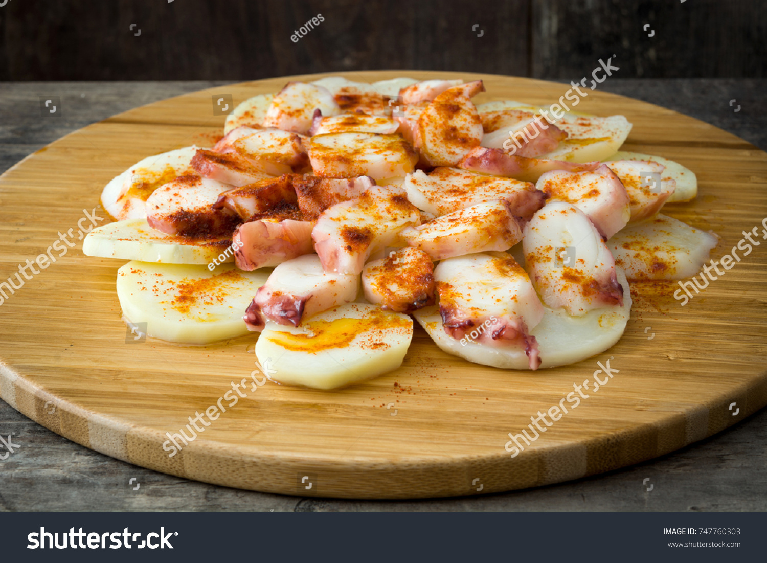 Pulpo La Gallega Galician Octopus On Stock Photo Shutterstock