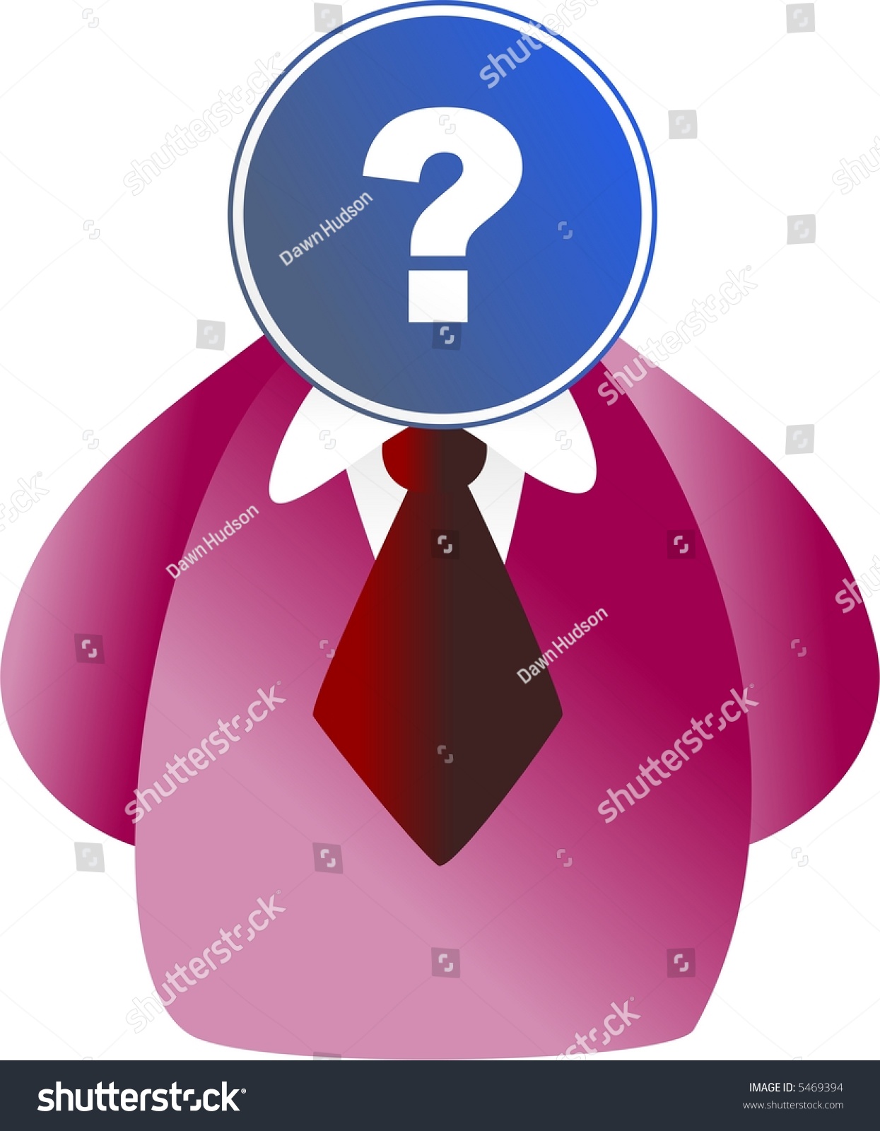 Question Face Stock Photo 5469394 : Shutterstock