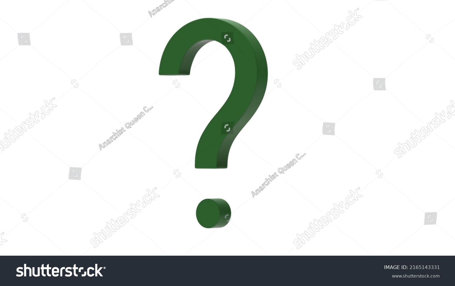 Question Mark D Green Texture Symbol Stock Illustration