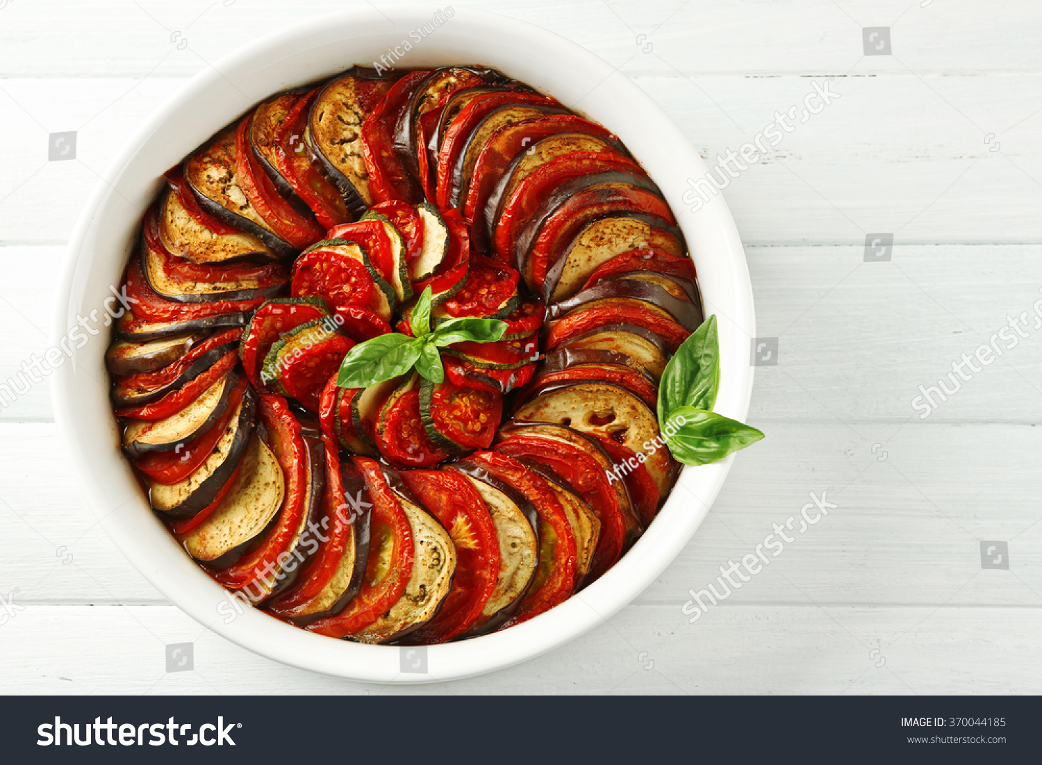 Ratatouille Traditional French Provencal Vegetable Dish Stock Photo