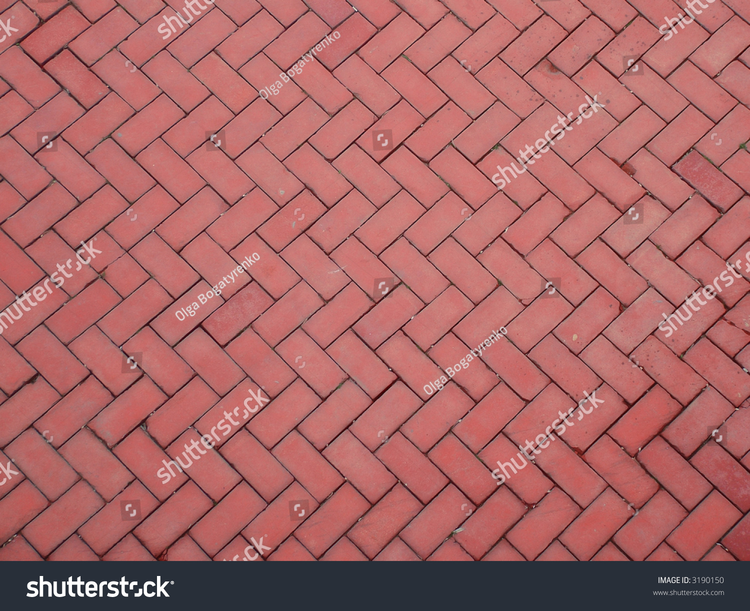 Red Brick Tiling On Floor Walkway Stock Photo Shutterstock