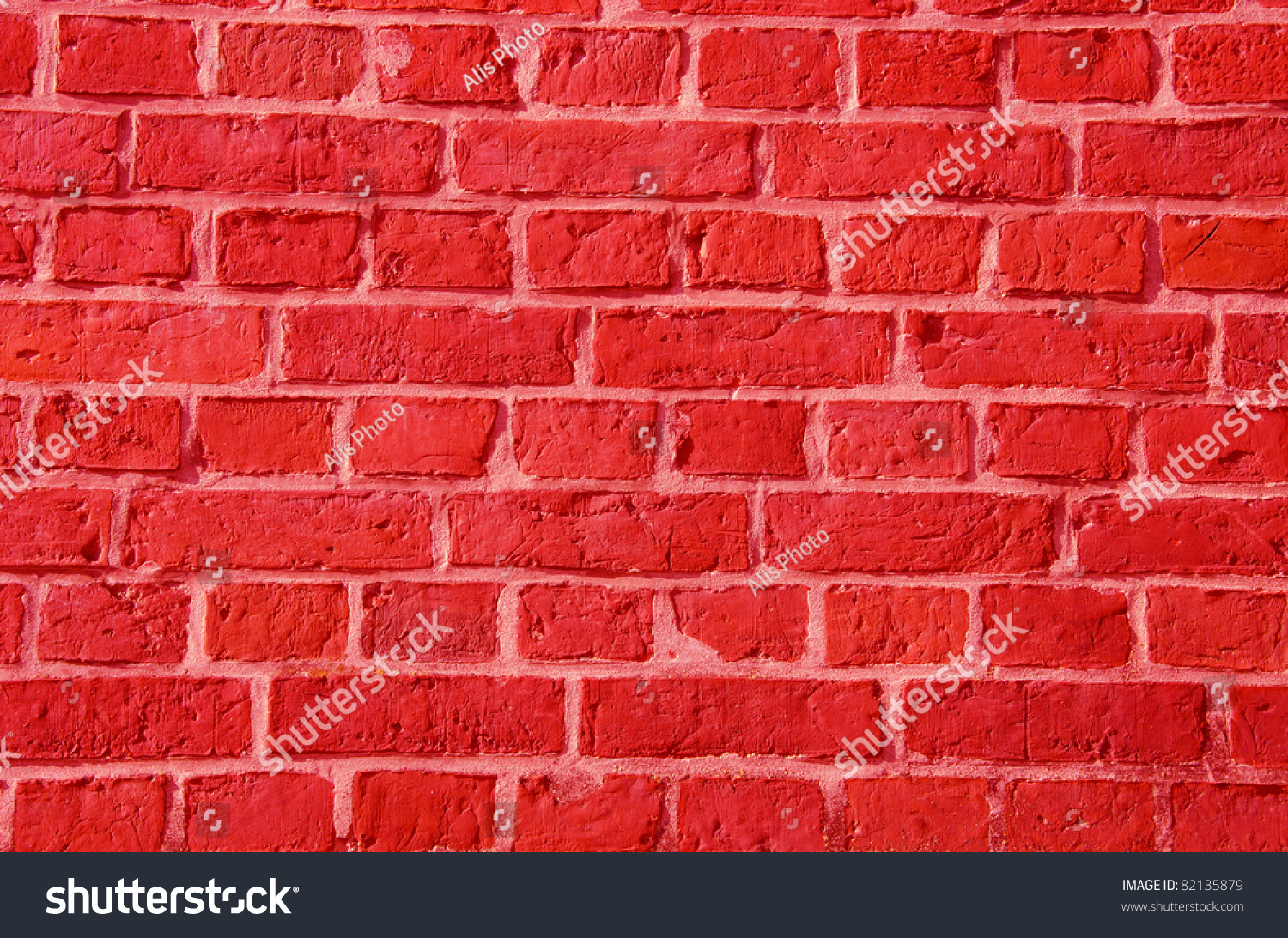 Red Bricks Wall Beautiful Background And Texture Stock Photo 82135879