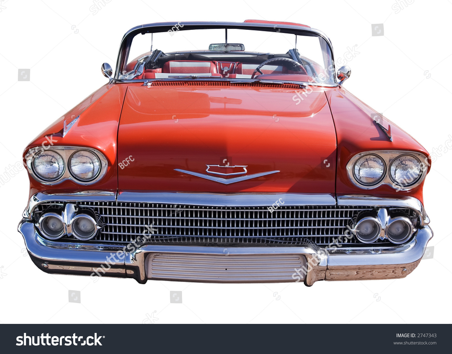 Red Classic Car Stock Photo 2747343 : Shutterstock